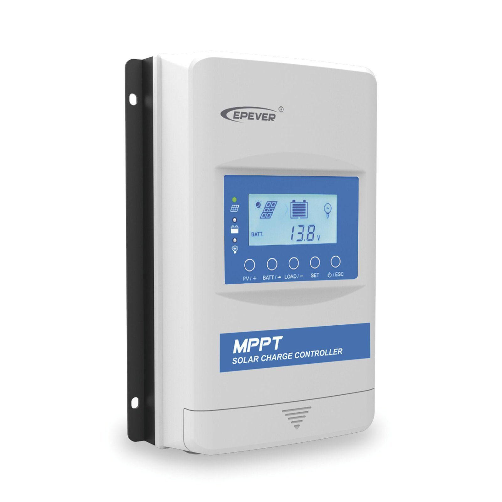 Controlador Solar MPPT 30A 12/24/36/48 V, Máximo Voltaje de Circuito Abierto Voc 150 Vcc, Configurable para Baterías de Litio XTRA-3415-N - EPEVER