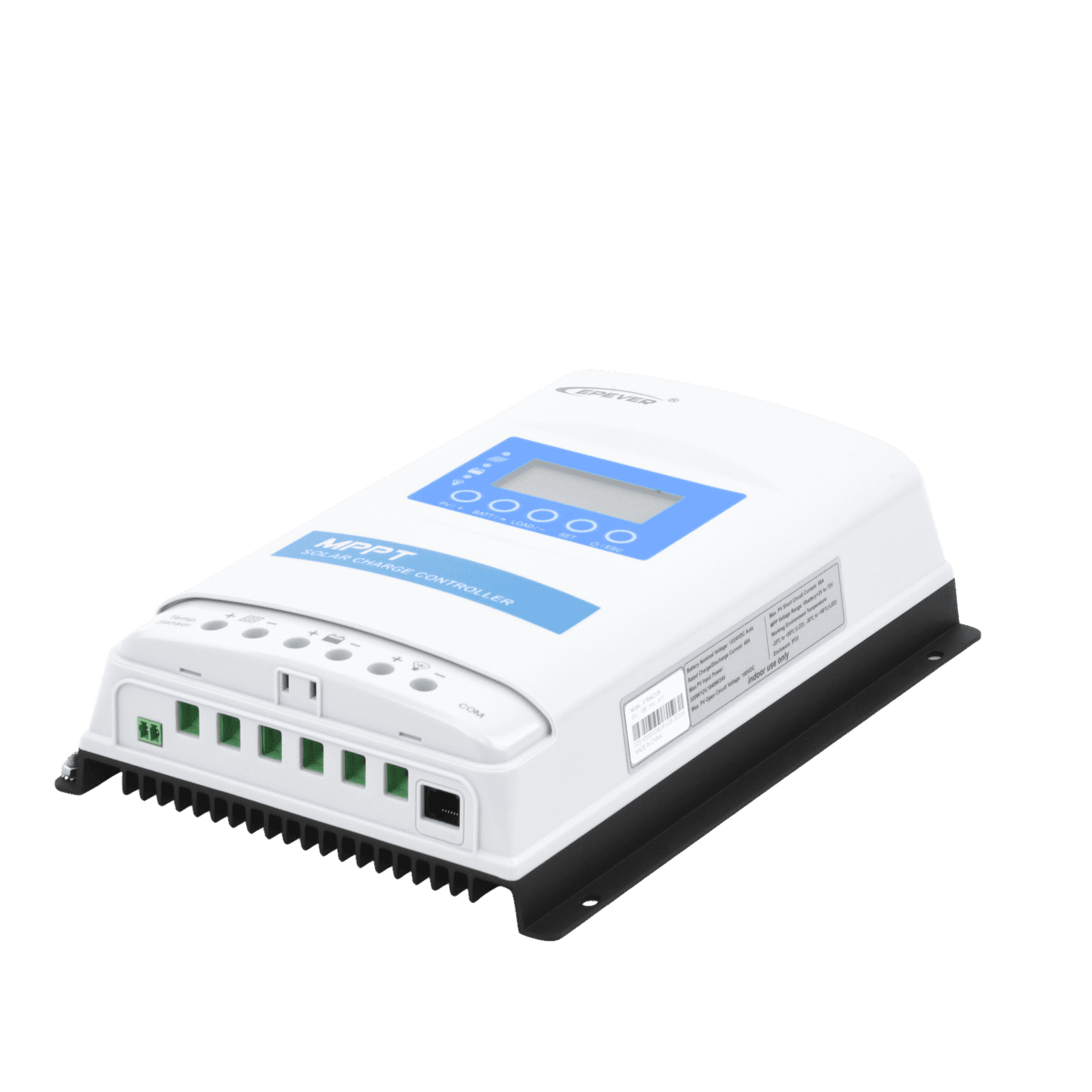 Controlador Solar MPPT 40A 12/24V, Máximo Voltaje de Circuito Abierto Voc 100Vcc, Configurable para Baterías de Litio XTRA-4210-N - EPEVER