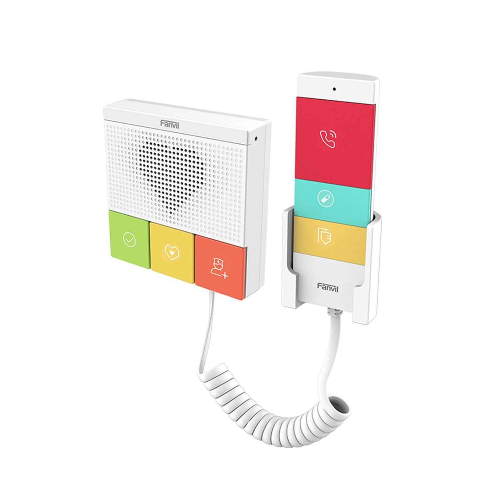 Intercomunicador SIP Wi-Fi para Hospital/Asilos, 6 botones, antibacterial, 1 Relevador integrado Y501WY - FANVIL