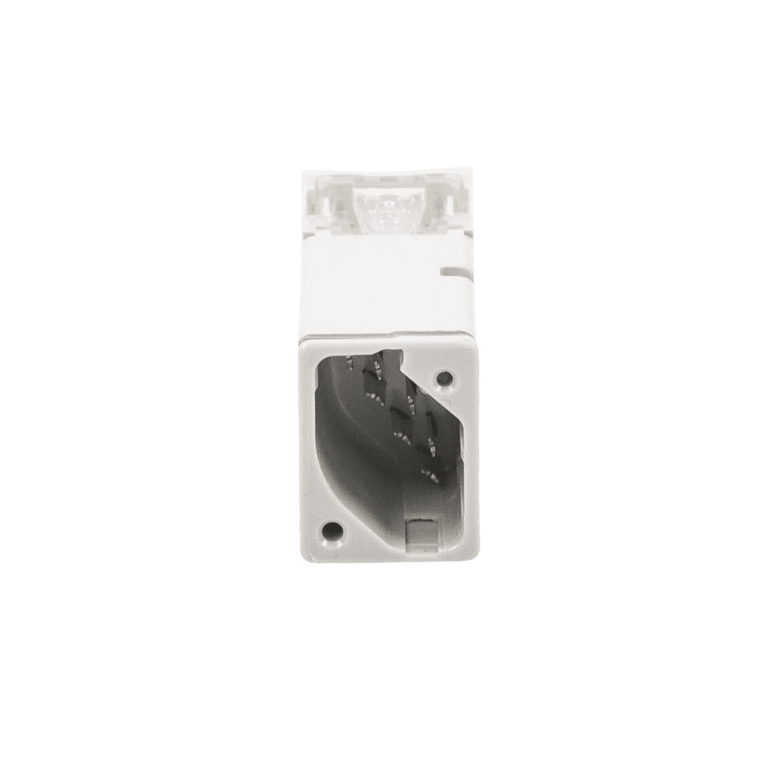 Jack Z-MAX UTP Categoría 6, Montaje híbrido en Placa de Pared (Plano y Angulado), Color Blanco Z6-02 - SIEMON