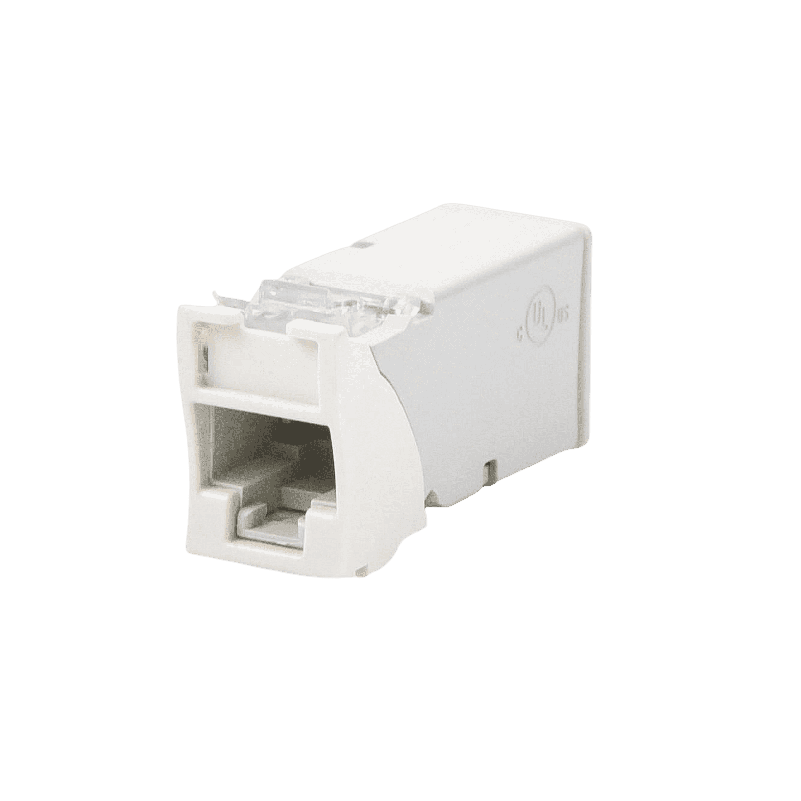 Jack Z-MAX UTP Categoría 6, Montaje híbrido en Placa de Pared (Plano y Angulado), Color Blanco Z6-02 - SIEMON