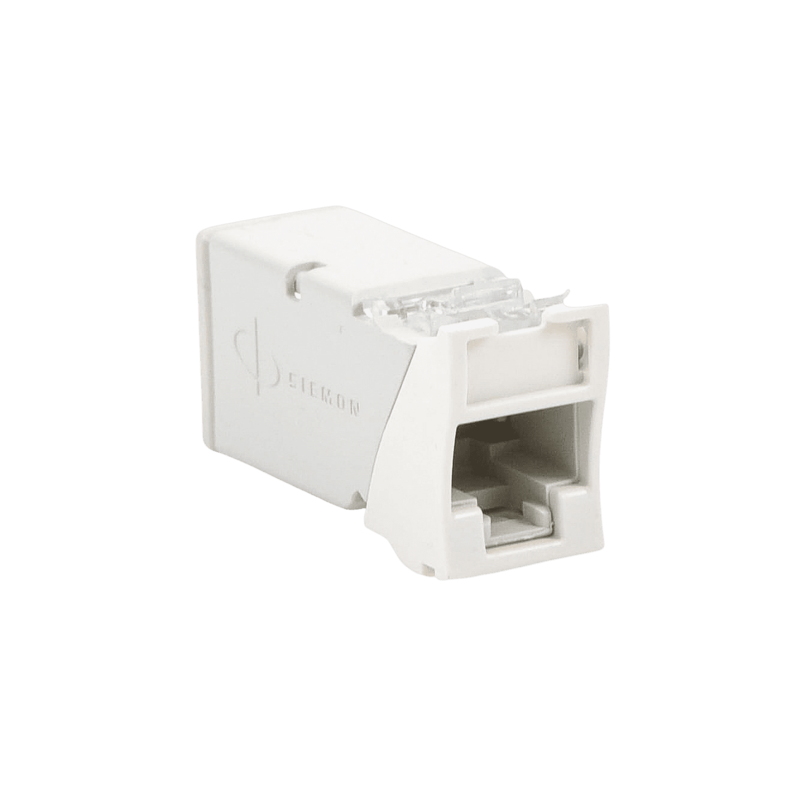 Jack Z-MAX UTP Categoría 6, Montaje híbrido en Placa de Pared (Plano y Angulado), Color Blanco Z6-02 - SIEMON