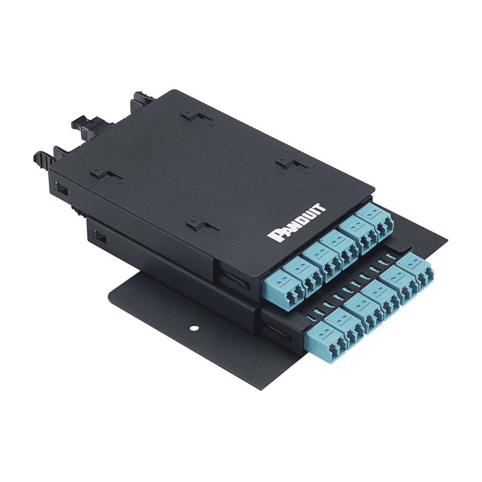 Soporte Para 2 Casetes HD Flex de 6 Puertos Duplex, Para Uso con Gabinetes de Zona, Color Negro ZFLEX2 - PANDUIT