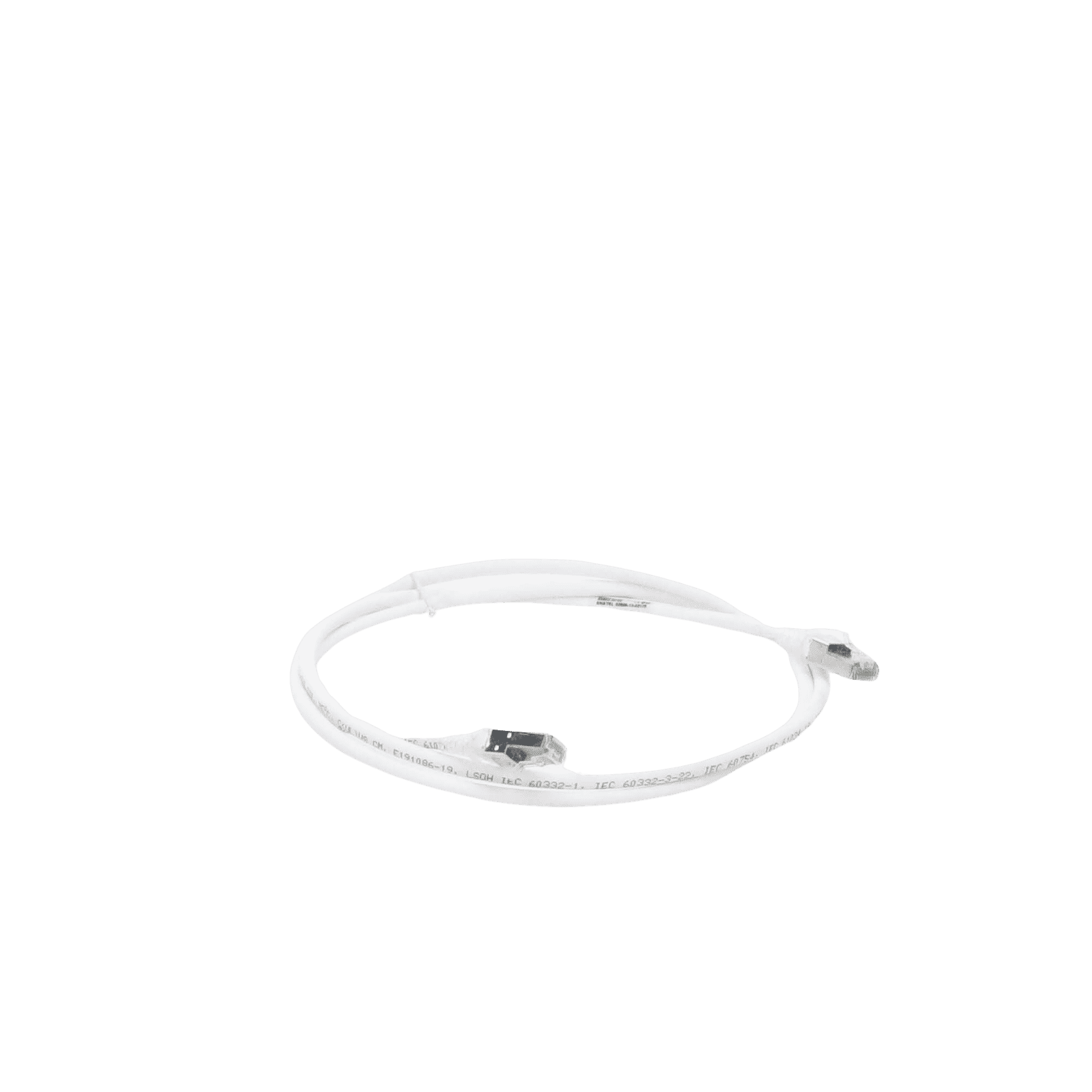 Patch Cord Z-MAX Cat6A S/FTP, CM/LS0H, 5ft, Color Blanco, Versión Bulk (Sin Empaque Individual) ZM6A-S05-02B - SIEMON