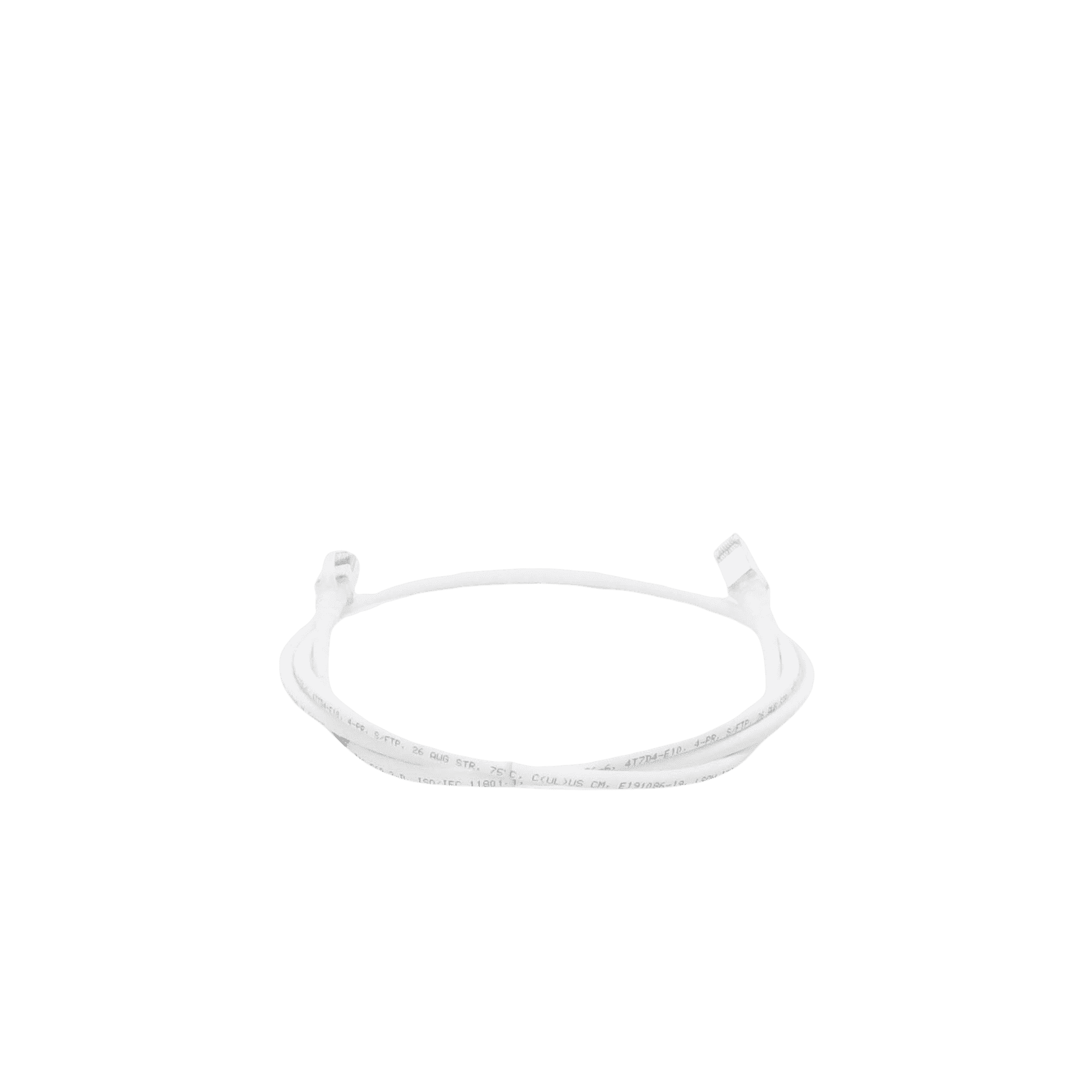 Patch Cord Z-MAX Cat6A S/FTP, CM/LS0H, 5ft, Color Blanco, Versión Bulk (Sin Empaque Individual) ZM6A-S05-02B - SIEMON