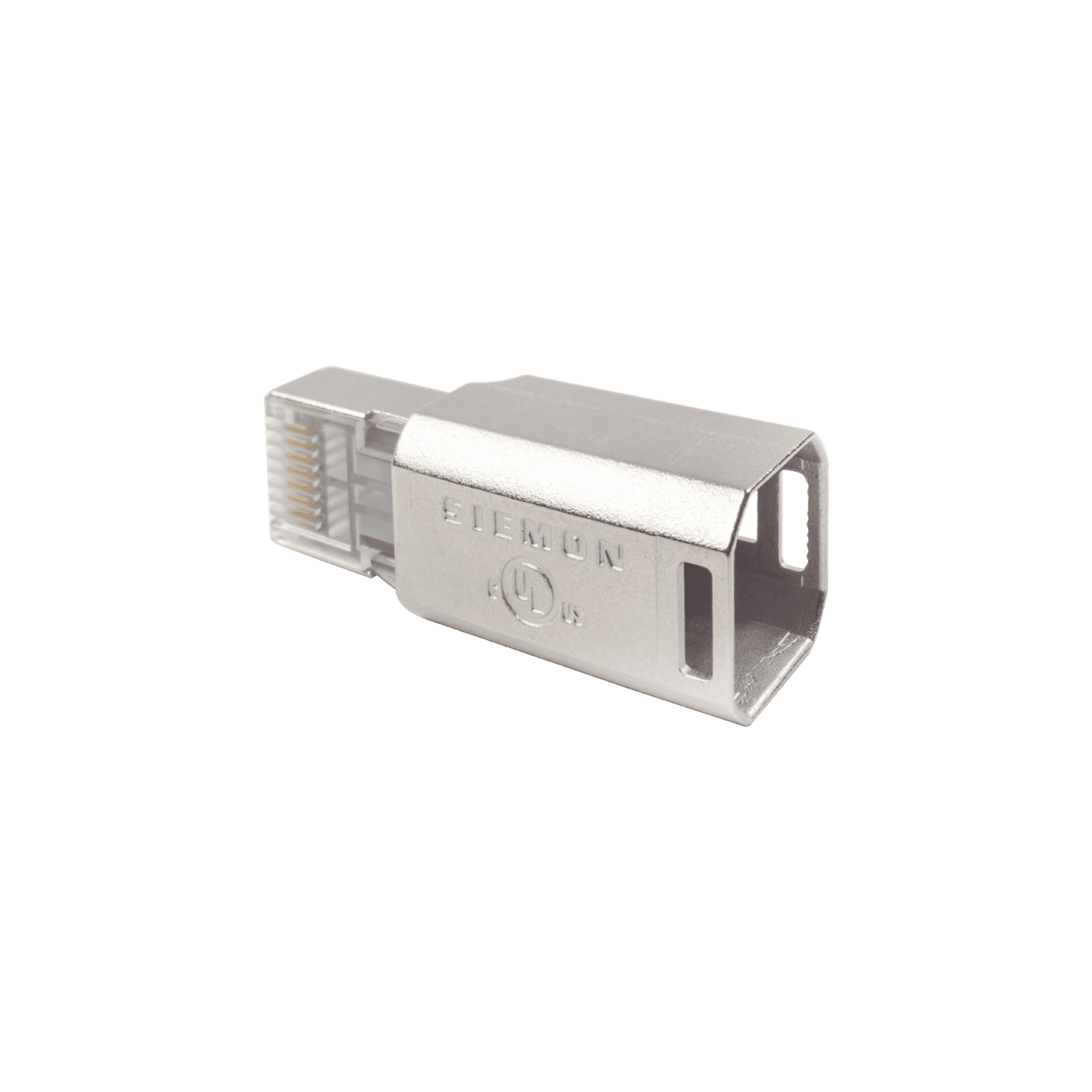 Plug RJ45 Cat6A Blindado, Terminación en Campo, Compatible con Todas las Categorías, Con Clip Protector de Seguro ZP1-6AS-01S - SIEMON