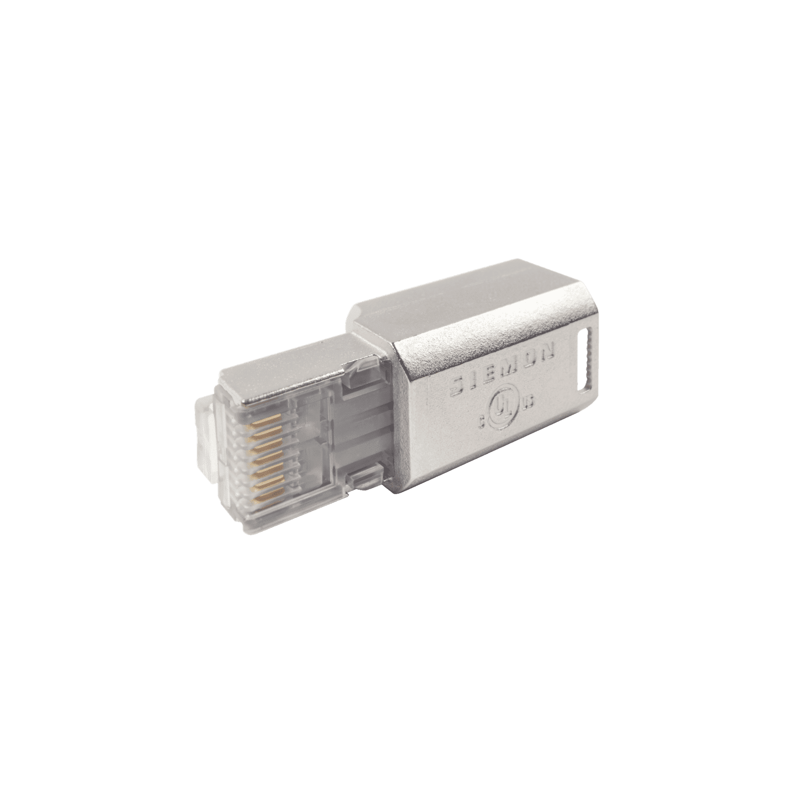Plug RJ45 Cat6A Blindado, Terminación en Campo, Compatible con Todas las Categorías, Con Clip Protector de Seguro ZP1-6AS-01S - SIEMON
