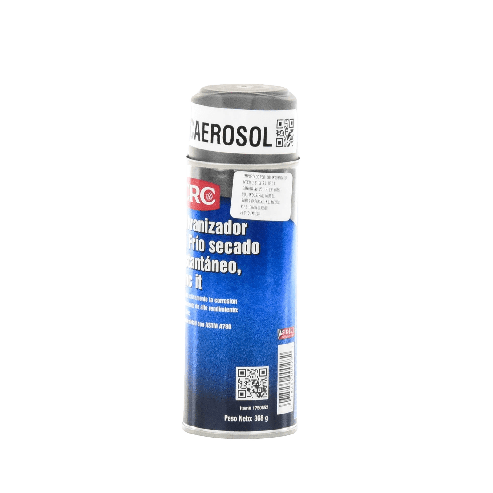 Compuesto Zinc en Aerosol  para Retoque de Piezas Galvanizadas por Inmersión en Caliente (386 gr.). ZRC-AEROSOL - SYSCOM TOWERS