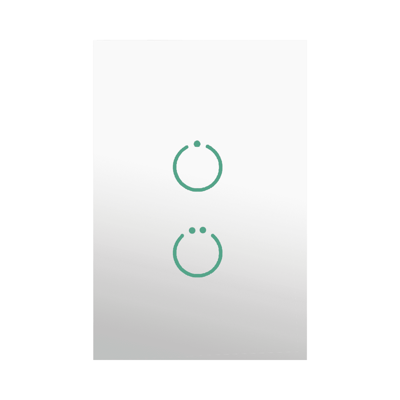 (ZWAVE) Interruptor On/Off panel táctil touch inalámbrico Zwave Plus 2 botones. Compatible con Hubitat HC8, Álula M2M, otro MHS512 - SMARTHOME BY EPCOM