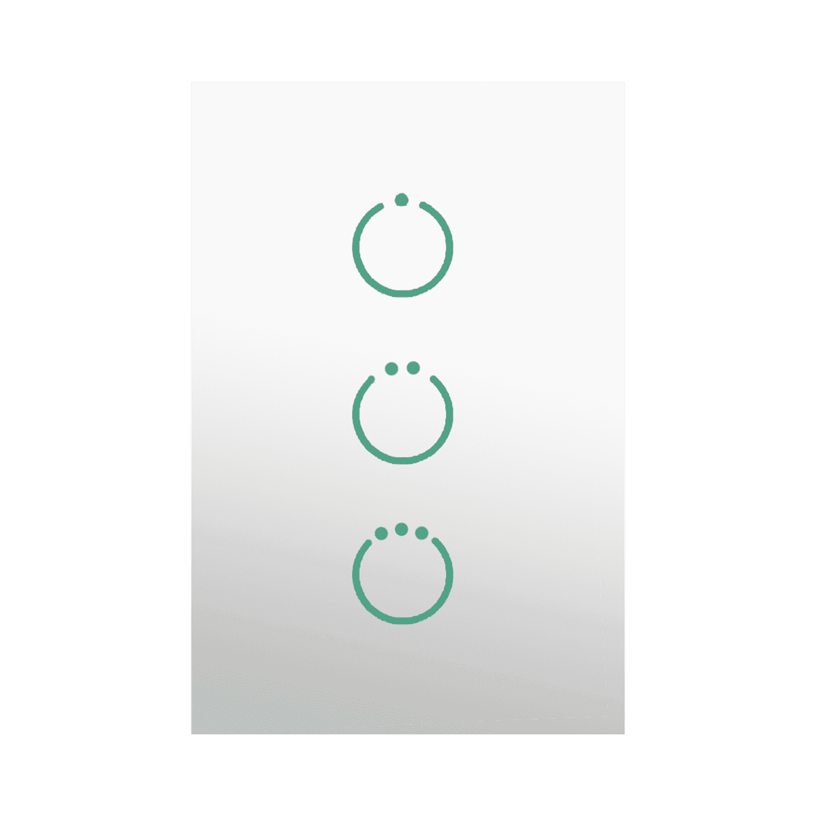 (ZWAVE) Interruptor On/Off panel táctil touch inalámbrico Zwave Plus 3 botones. Compatible con Hubitat HC8, Álula  M2M, otro MHS513 - SMARTHOME BY EPCOM