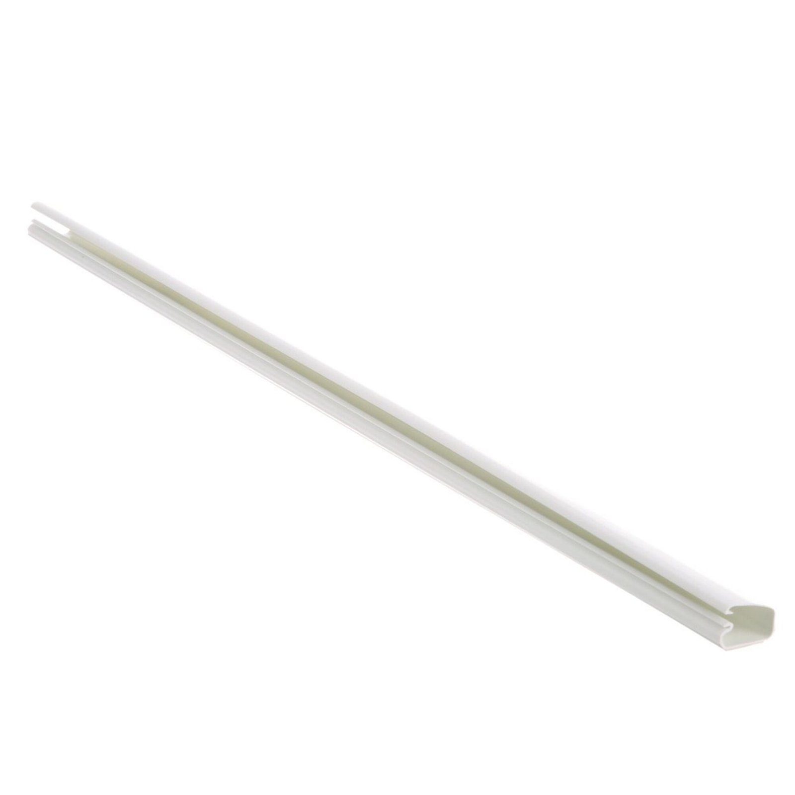Canaleta LD5 de PVC rígido, con cinta adhesiva para instalación sin herramientas, 26 x 15 x 1828.8 mm, Color Blanco LD5WH6-A