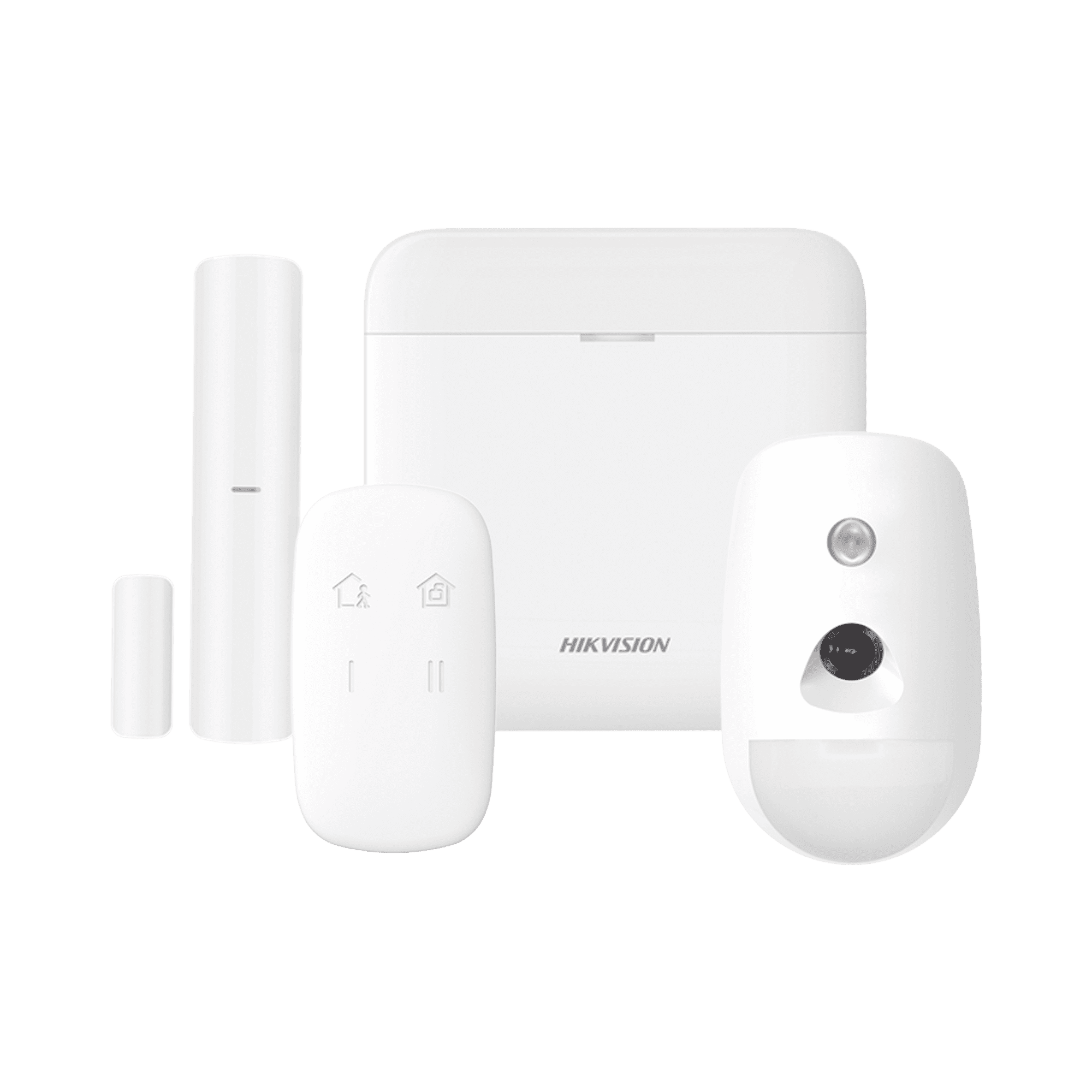 Hikvision Kit Alarma AX PRO WiFi DS-PWA48-K-CAM Hub 48 Zonas + PIR con Cámara Integrada Verificación Visual + Magnético + Control Remoto / Hik-Connect P2P