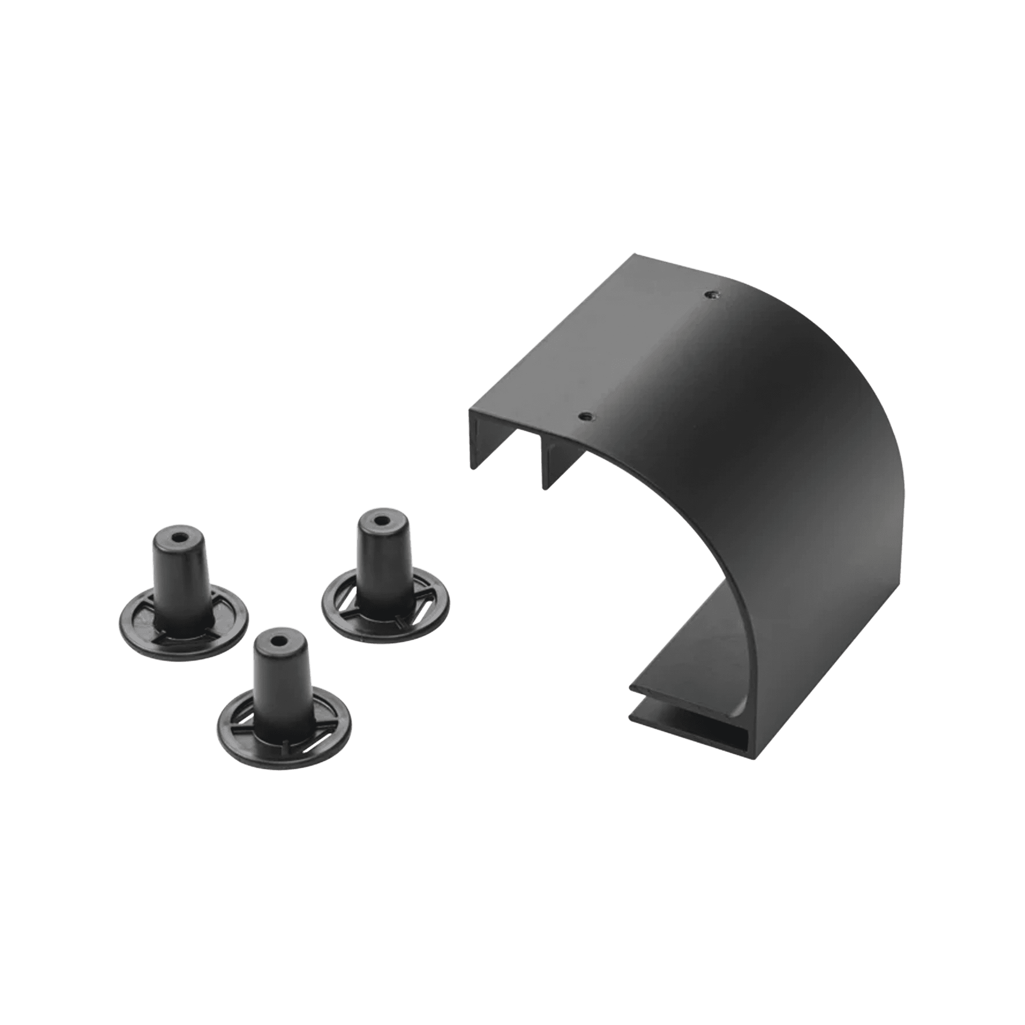 Accesorio de Bajada de Cable, Para Escalerilla de 12 in de Ancho, de Aluminio, Color Negro LRD12BLK