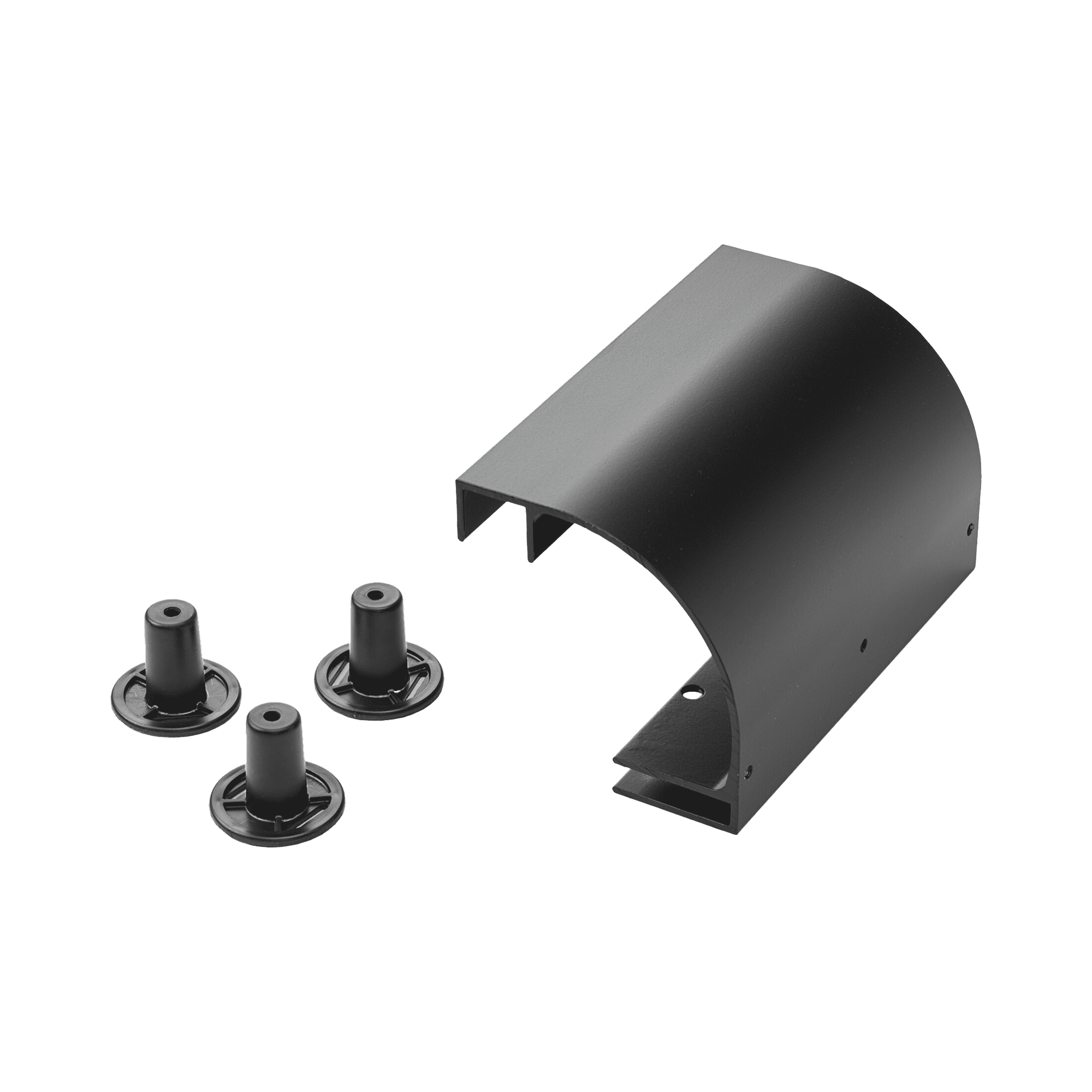 Accesorio de Bajada de Cable, Para Instalación en Escalerilla Hoffman, de Aluminio, Color Negro LSRDBLK