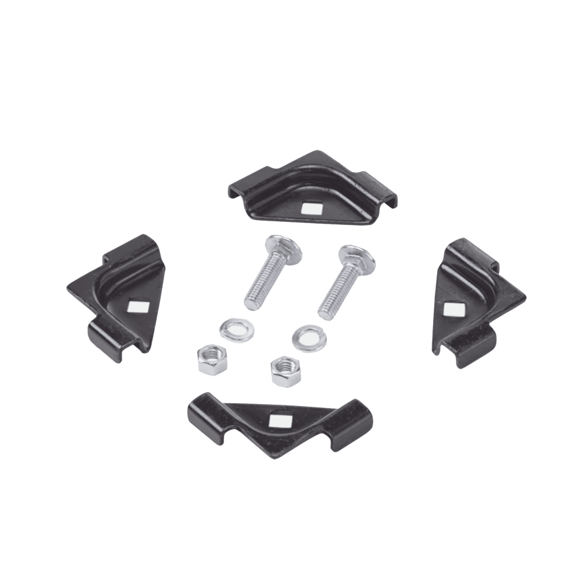 Accesorio de Empalme (Unión), Para Conexión de 2 Escalerillas Rectas en Ángulo de 90º, de Acero, Color Negro LJSKB