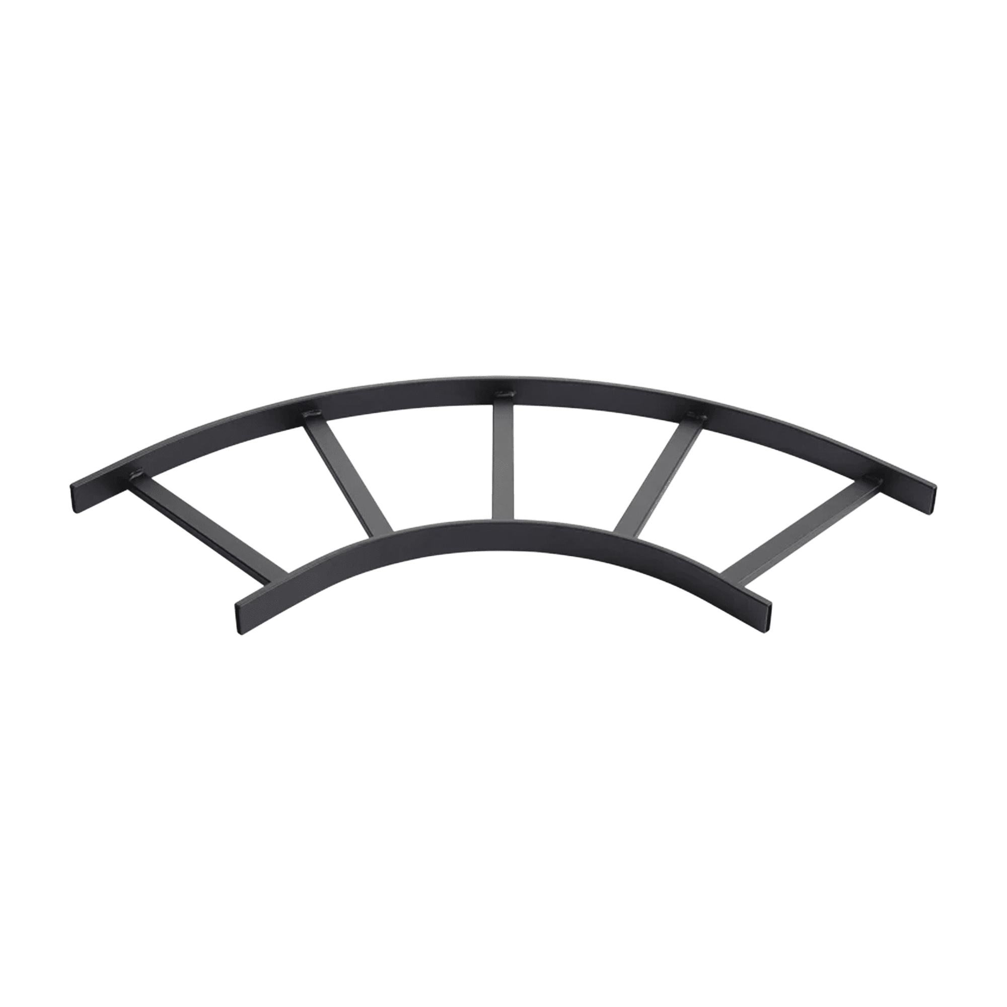 Accesorio de Escalerilla Sección Horizontal de 90º, 12 in de Ancho, de Acero, Color Negro L90HB12BLK