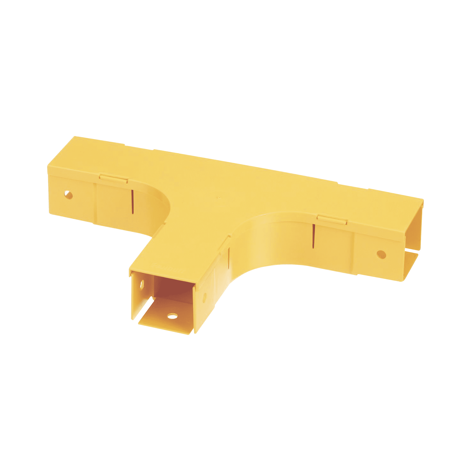 Accesorio en T Horizontal, Con Ángulos a 90º, Para Canaletas FiberRunner™ 2X2, Color Amarillo FT2X2LYL