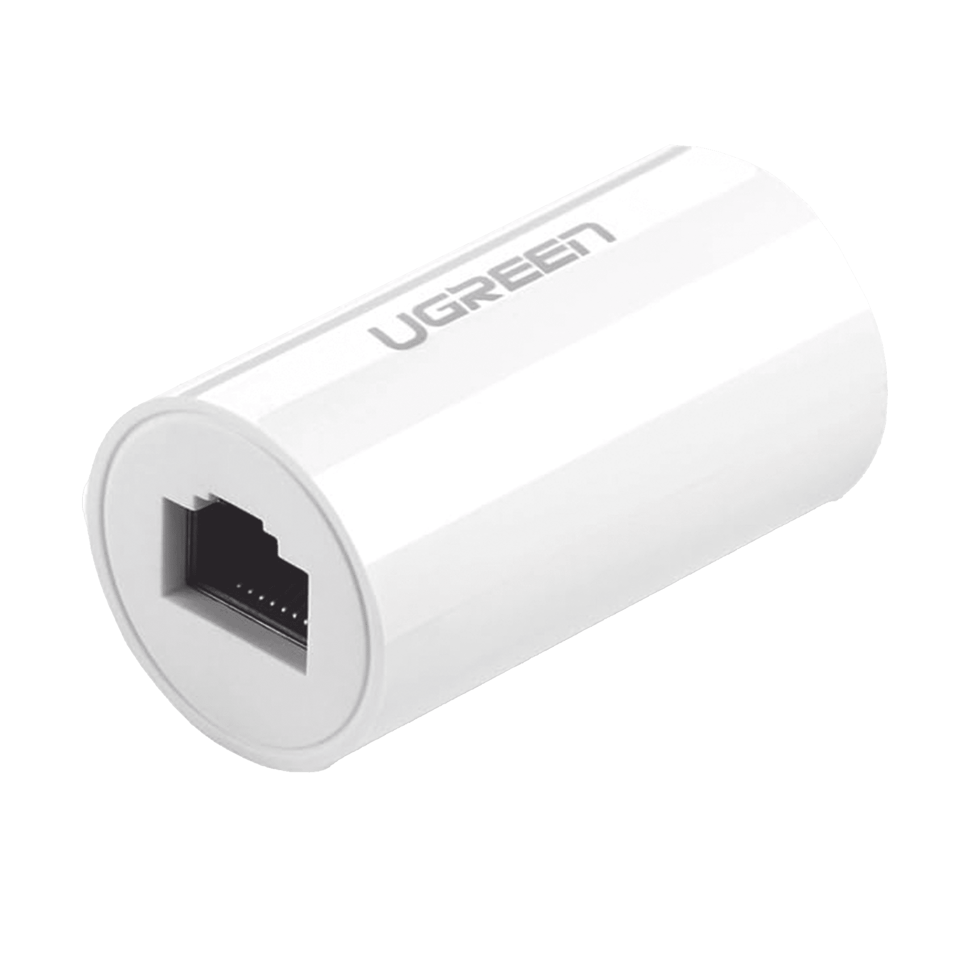 Acoplador y Protector (Extensor de Cable Ethernet RJ45) | 1000Mbps | Compatibilidad con Cat7/Cat6/ Cat5e | Compatible con POE | Ignífugo | ABS | Color Blanco 20391