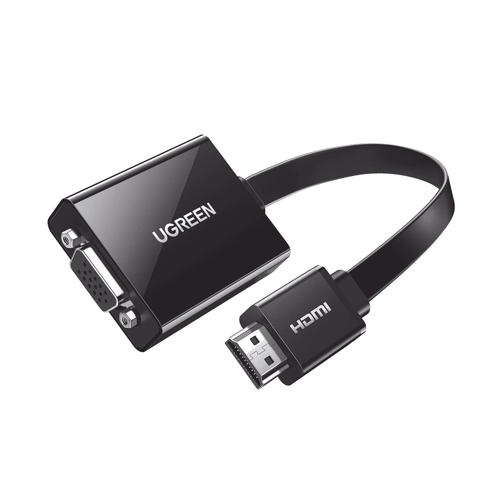 Adaptador HDMI a VGA / Resolución 1080P / Audio 3.5mm / Con Puerto Micro USB para Alimentación / Plug &  Play / No Requiere Controlador / ABS / Flexible y Duradero 40248