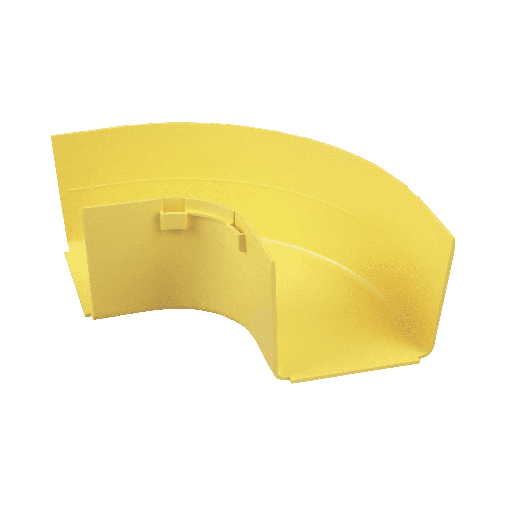 Ángulo Recto a 90º Horizontal, Para Canaletas FiberRunner™ 4X4, Color Amarillo FRRA4X4LYL