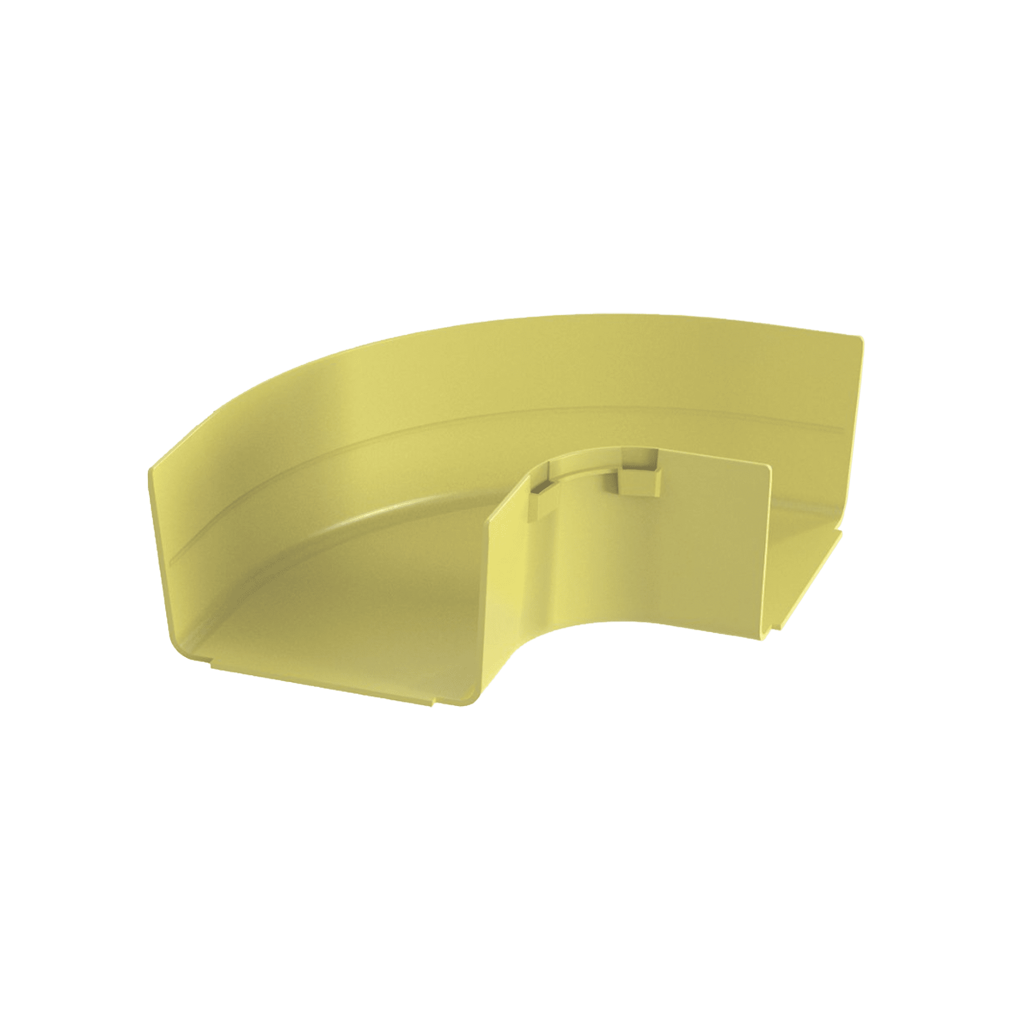 Ángulo Recto a 90º Horizontal, Para Canaletas FiberRunner™ 6X4, Color Amarillo FRRA6X4LYL