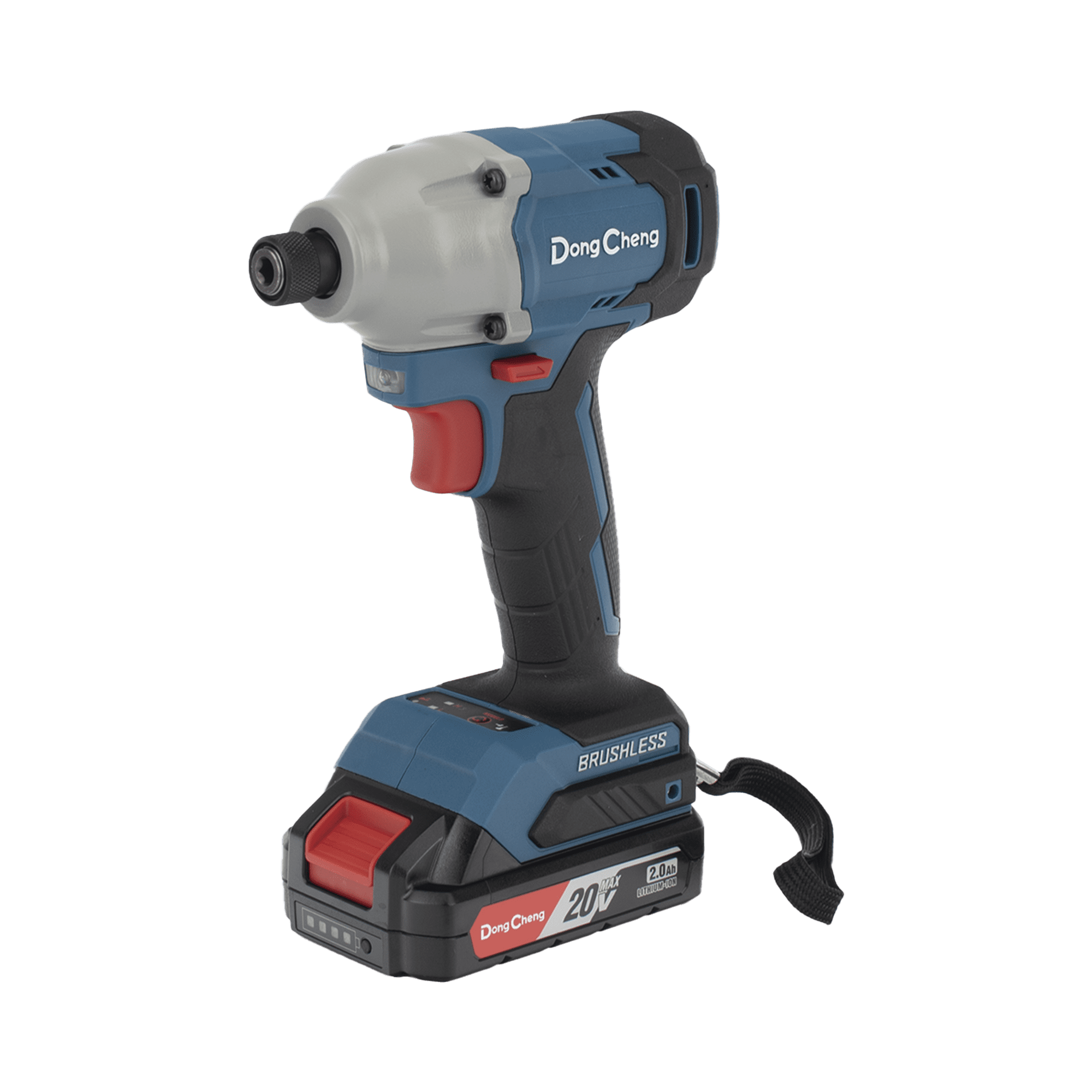 Atornillador de Impacto de 1/4 in. sin escobillas de 20V, incluye Batería de 2.0 Ah y Maletín DCP-L0314-DM