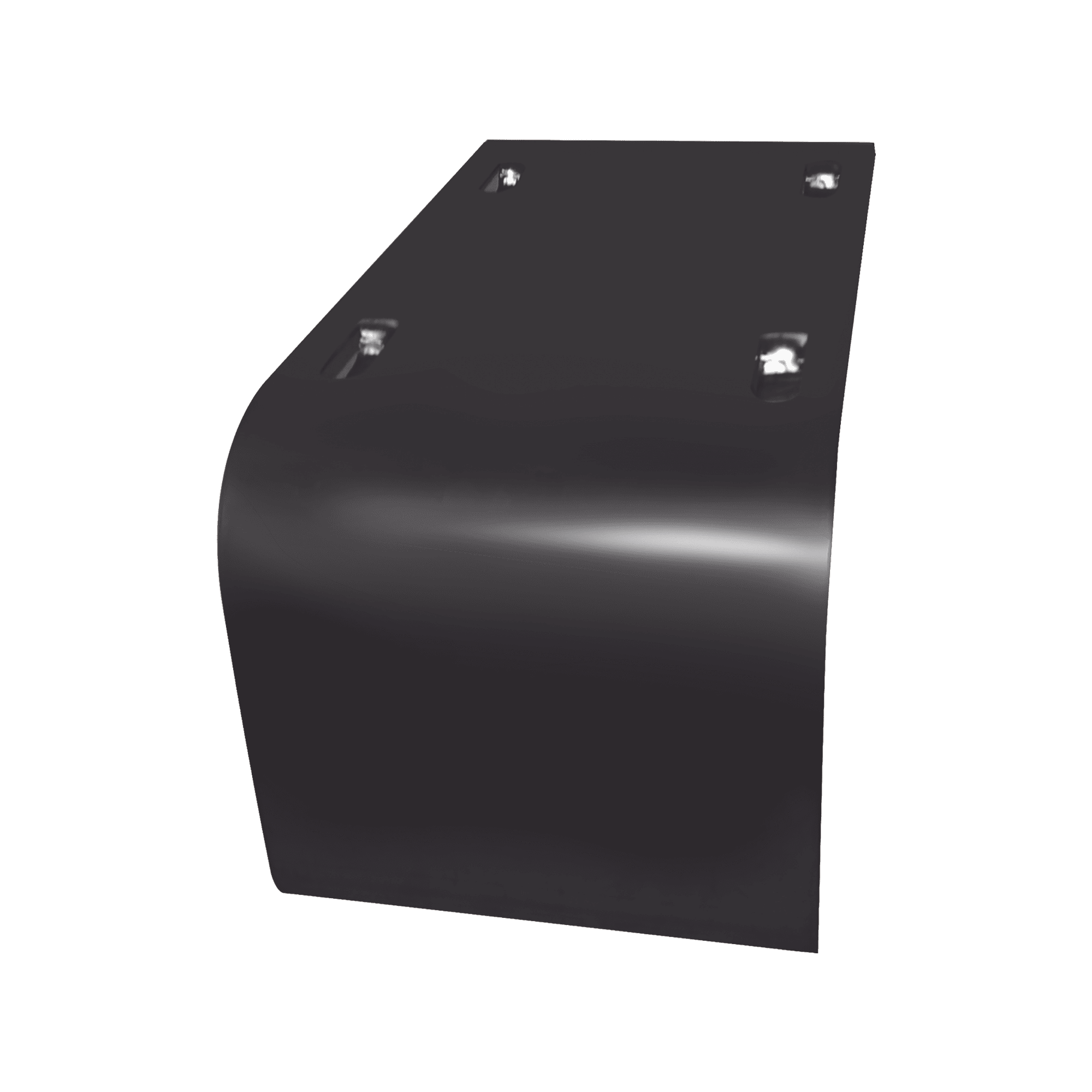 Bajada para cable de 100 mm de ancho, con baño de pintura epóxica en color NEGRO CH-BAL100EP