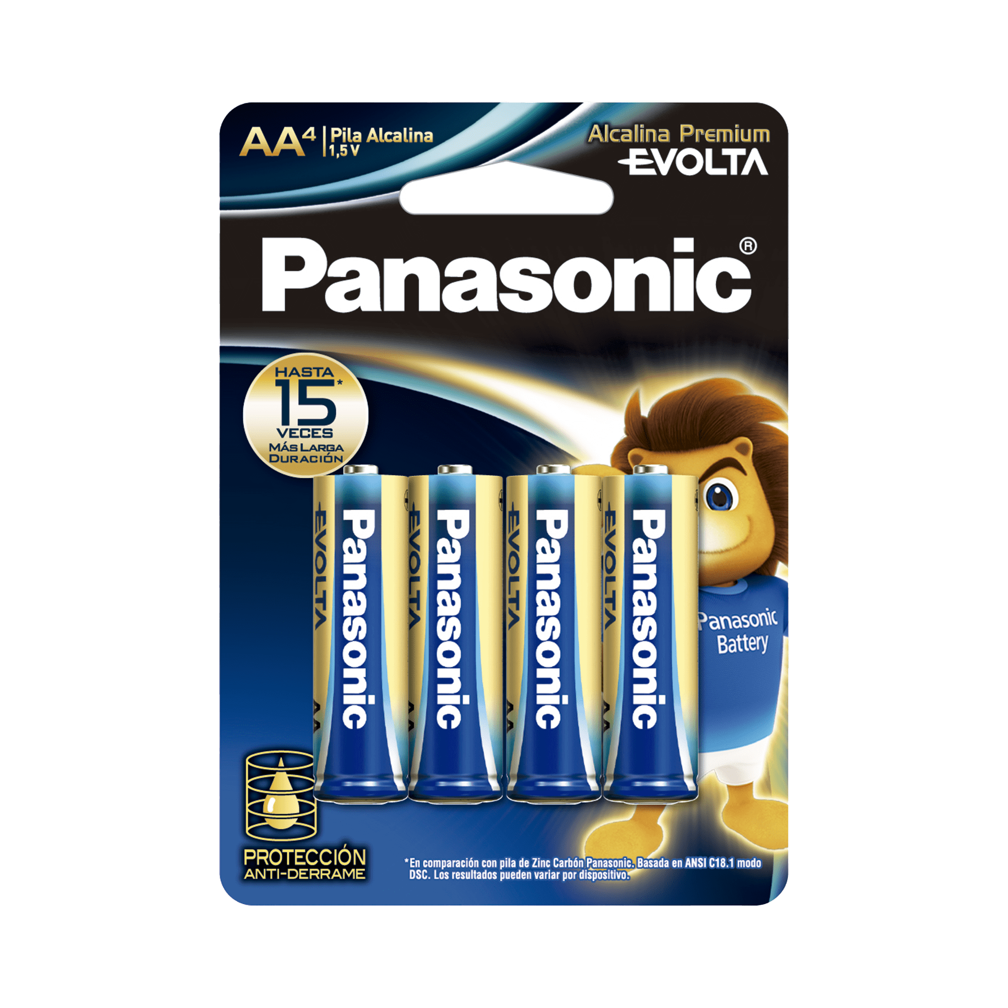 Batería Alcalina AA 1.5V EVOLTA / No recargable / Paquete 4 baterias LR6EGL/4B