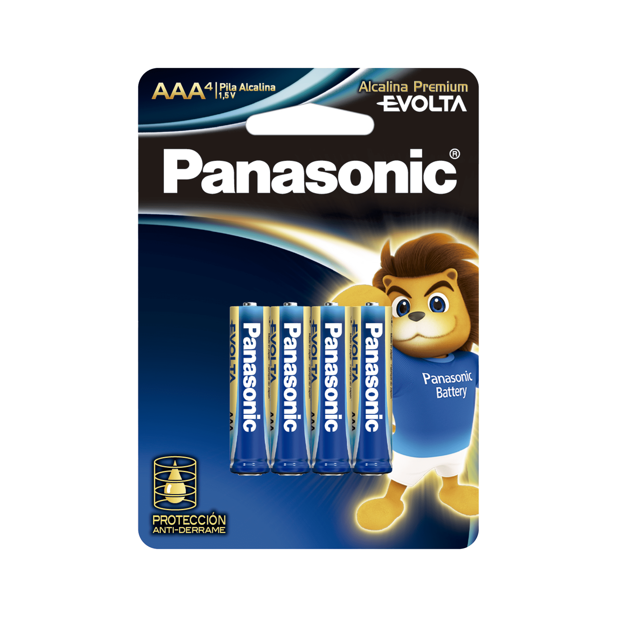 Batería Alcalina AAA 1.5V EVOLTA / No recargable / Paquete de 4 Baterías LR03EGL/4B