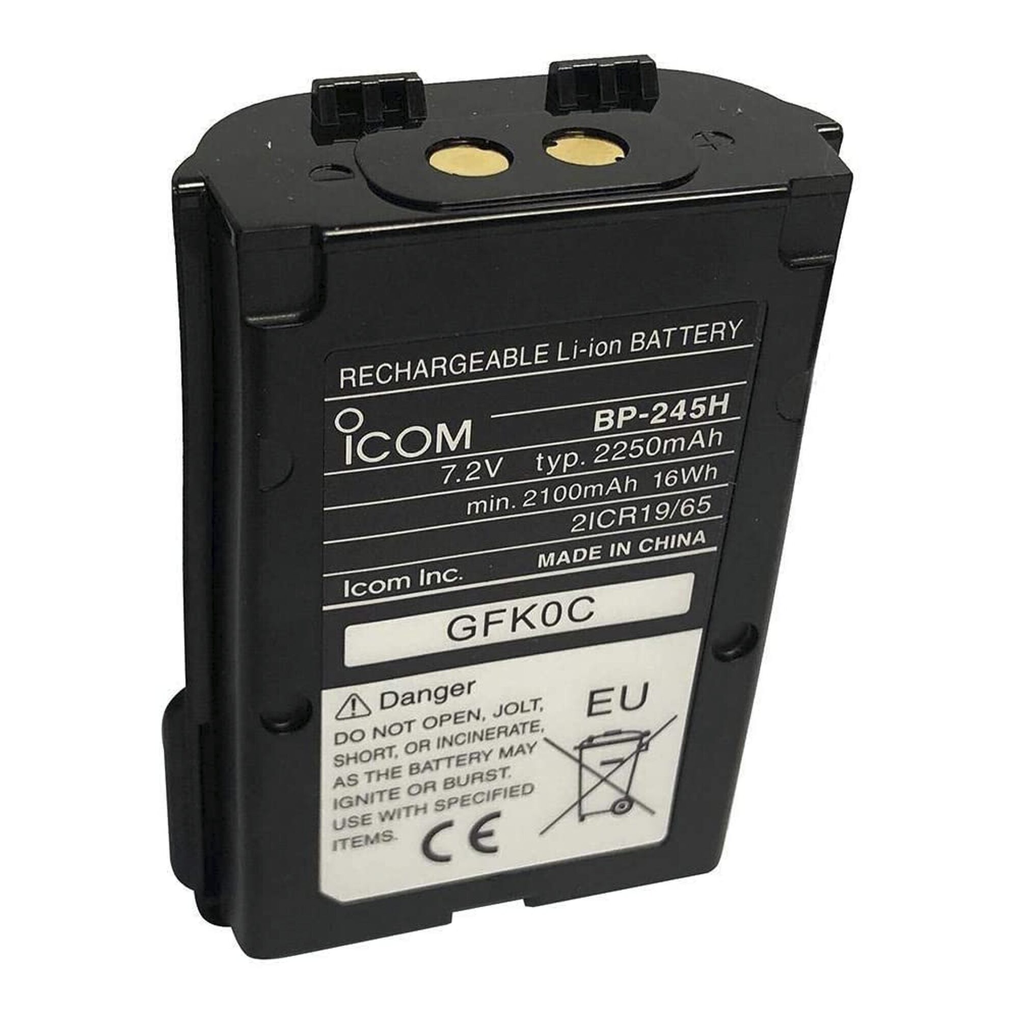 Batería Li-Ion 7.2V/ 2000mAh, para radio ICM72, M73 BP-245H