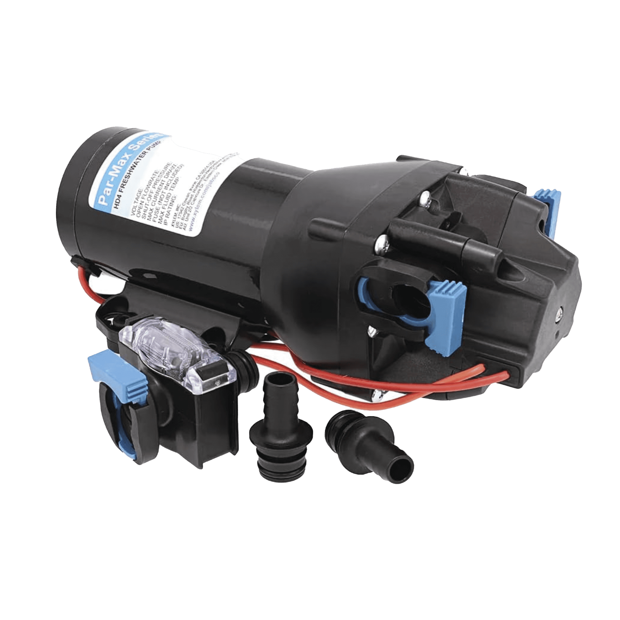 Bomba controlada por presión Par Max HD 4' a 24 Vca, alta presión 40 psi 15 lpm / 4 gpm Q402J-115S-3A