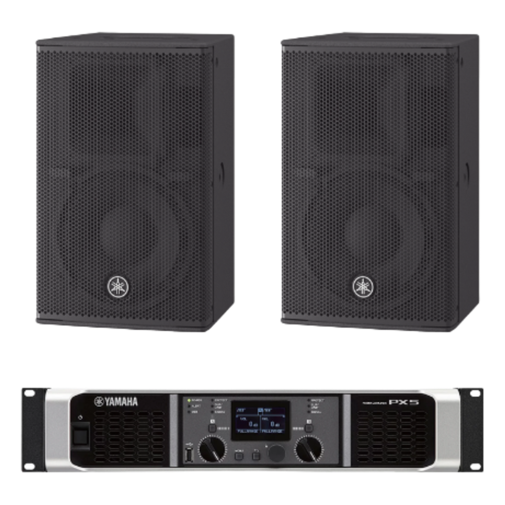Kit Refuerzo Sonoro | Incluye 2 Bocinas CHR10 y 1 Amplificador PX5 | Ideal para Aplicaciones de Música en Primer Plano CHR10KIT/PX