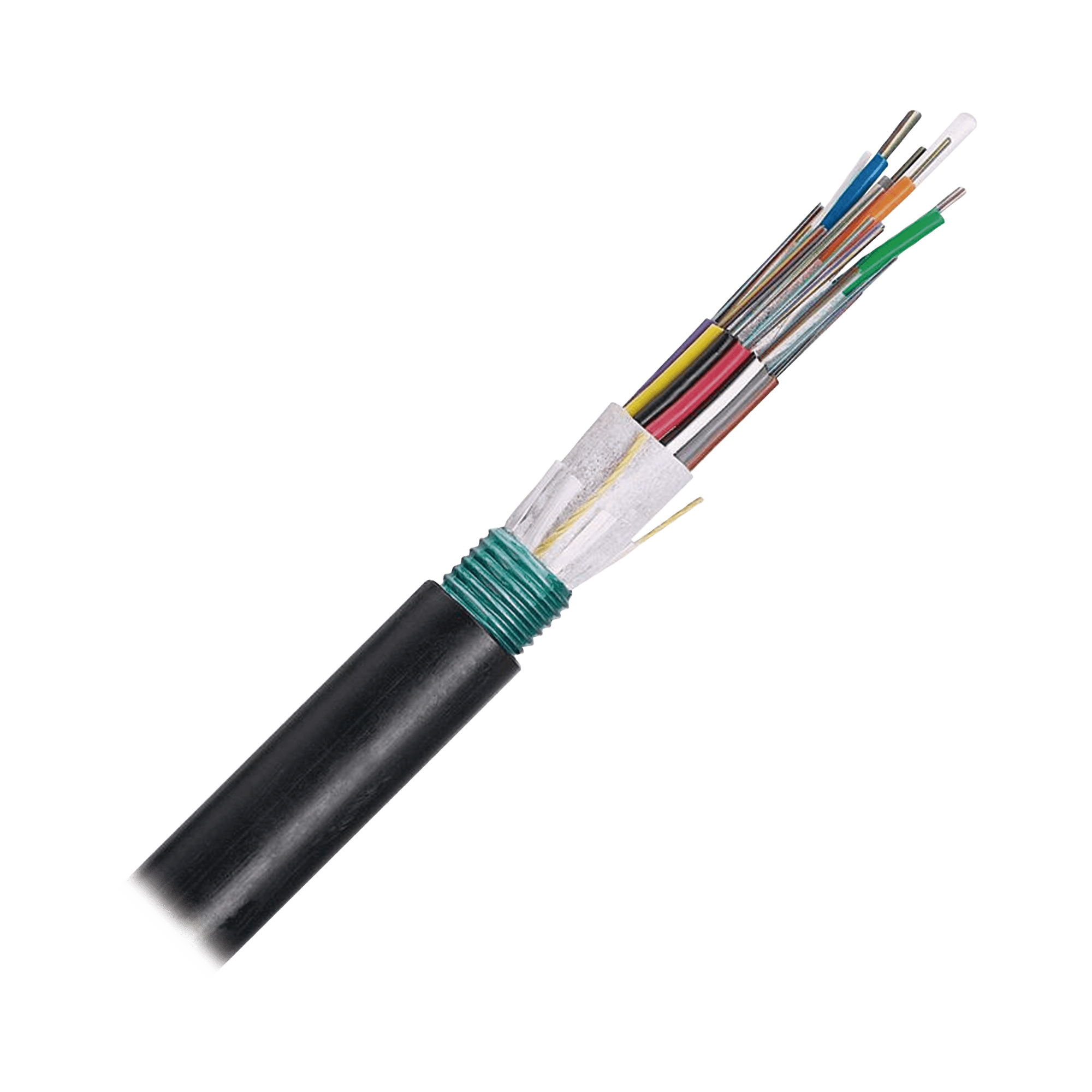 Cable de Fibra Óptica 6 hilos, OSP (Planta Externa), Armada, MDPE (Polietileno de Media densidad), Multimodo OM3 50/125 Optimizada, Precio Por Metro FOWNX06