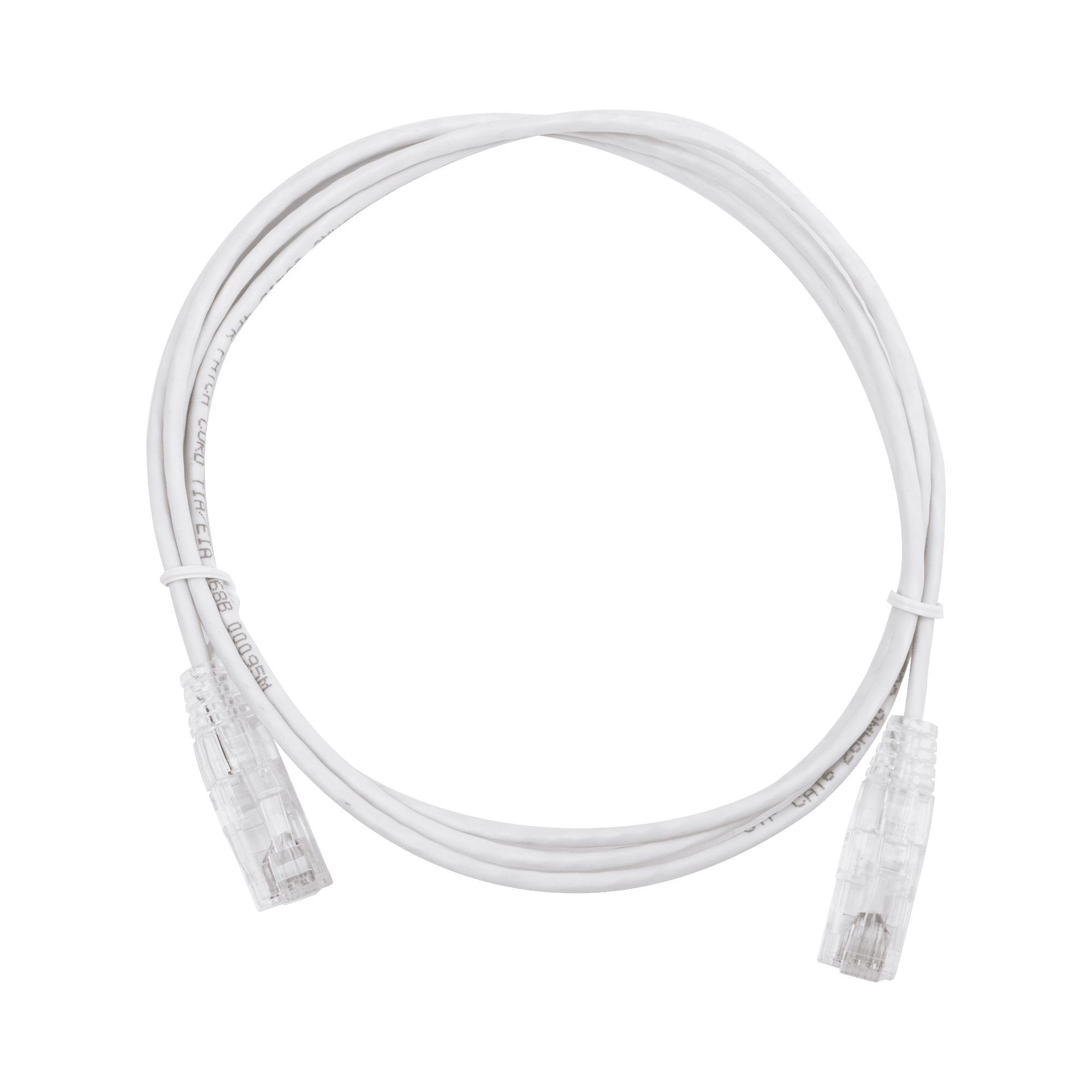 Cable de Parcheo Slim UTP Cat6 - 1.5 m Blanco Diámetro Reducido (28 AWG) LP-UT6-150-WH28