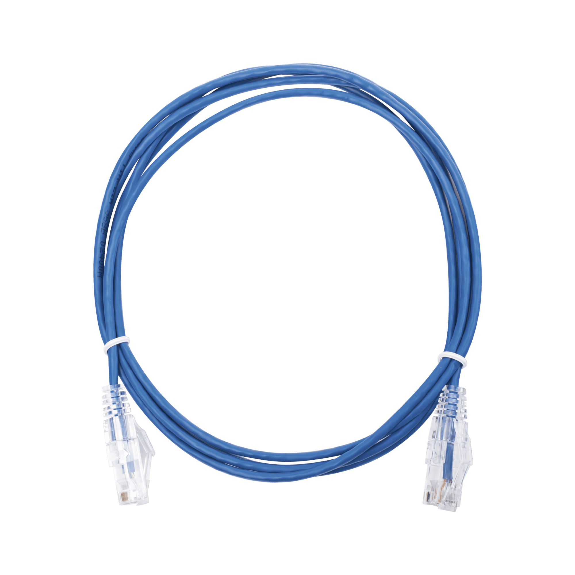 Cable de Parcheo Slim UTP Cat6 - 2 m Azul Diámetro Reducido (28 AWG) LP-UT6-200-BU28