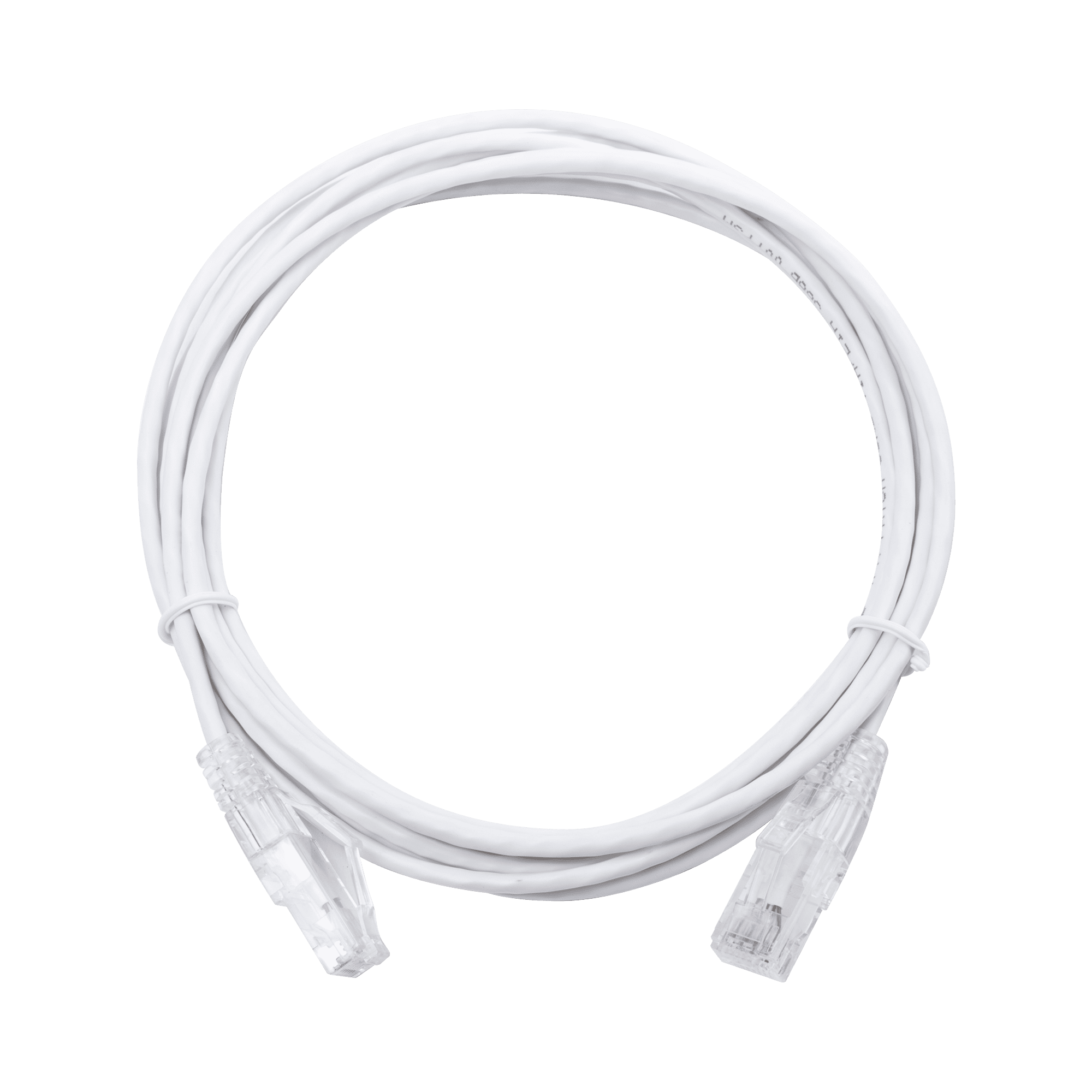 Cable de Parcheo Slim UTP Cat6 - 3 m Blanco Diámetro Reducido (28 AWG) LP-UT6-300-WH28