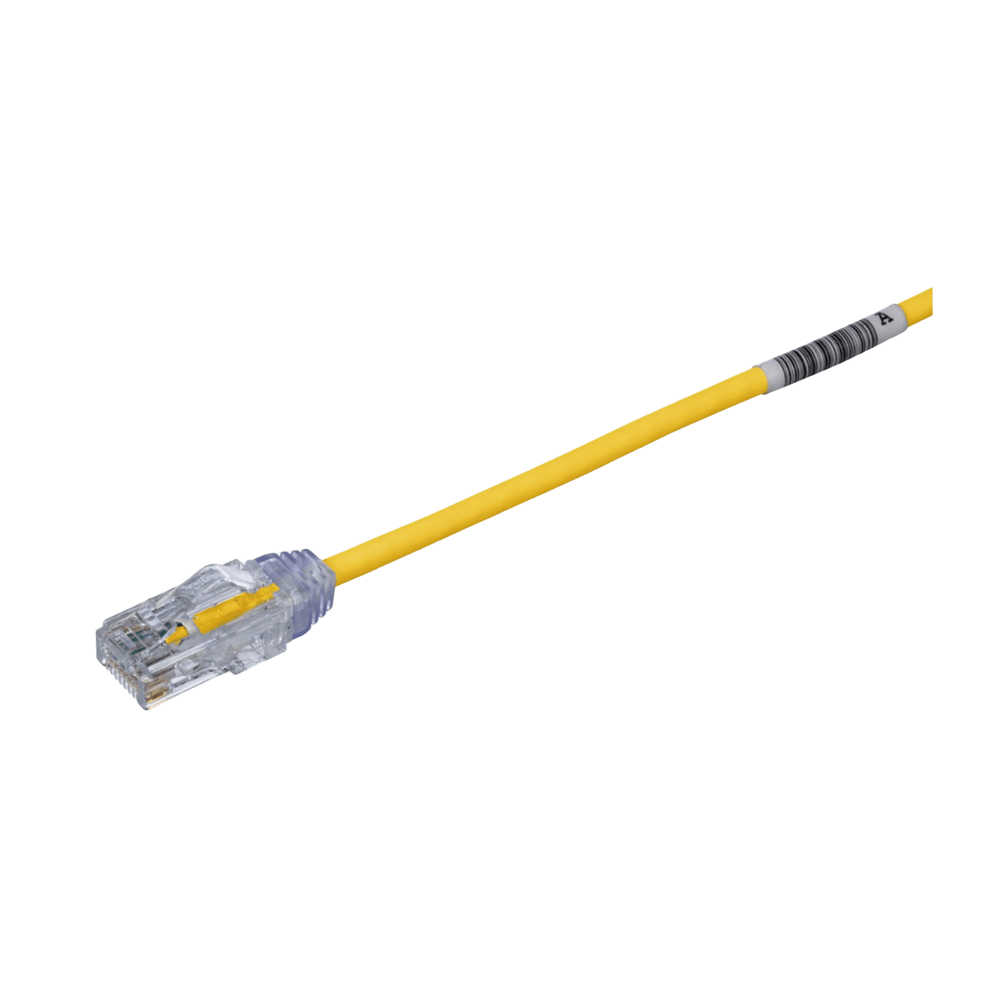 Cable de Parcheo TX6, UTP Cat6, Diámetro Reducido (28AWG), Color Amarillo, 8in (20.2cm) UTP28SP8INYL