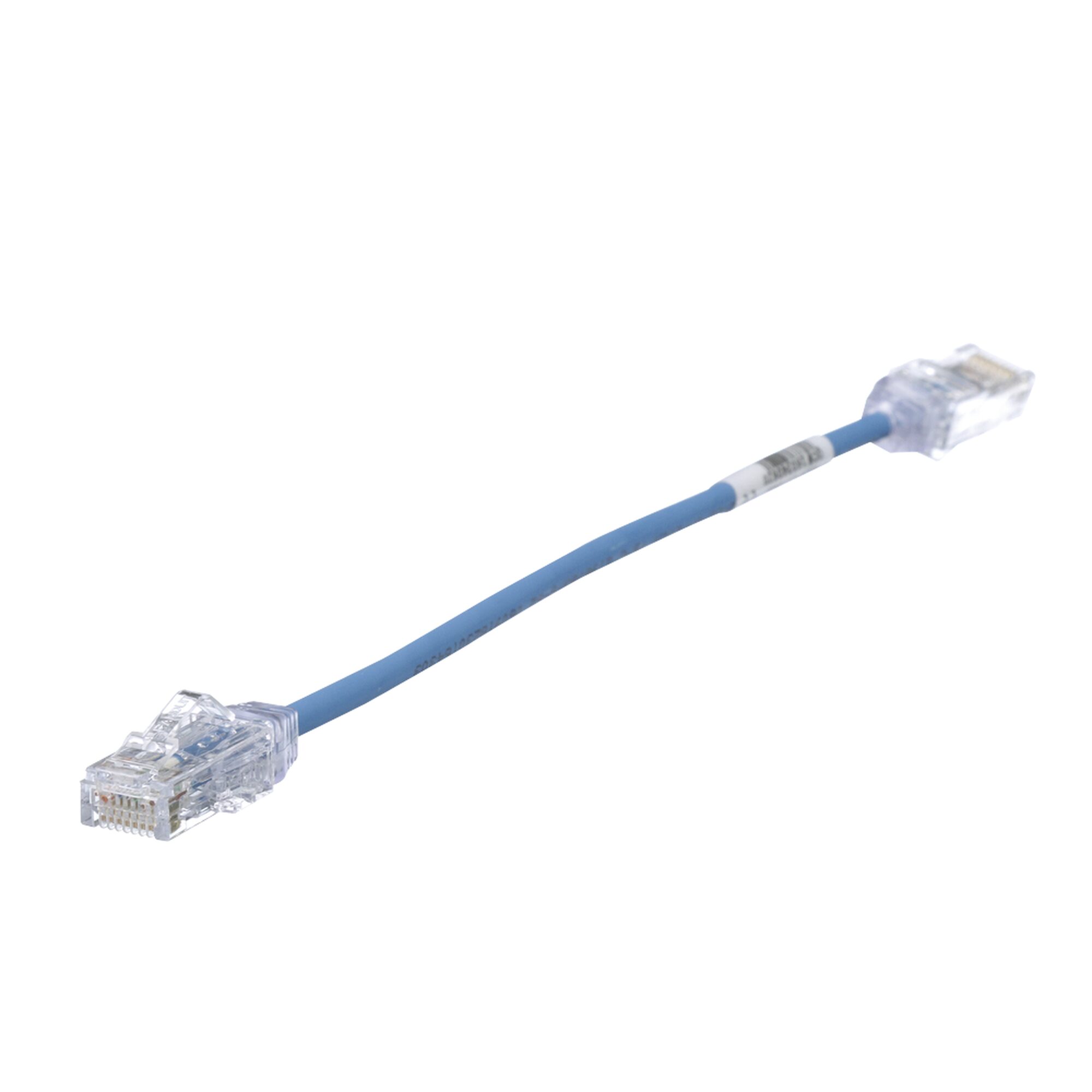 Cable de Parcheo TX6, UTP Cat6, Diámetro Reducido (28AWG), Color Azul, 20 cm (7.87 pulgadas) UTP28SP0.2MBU