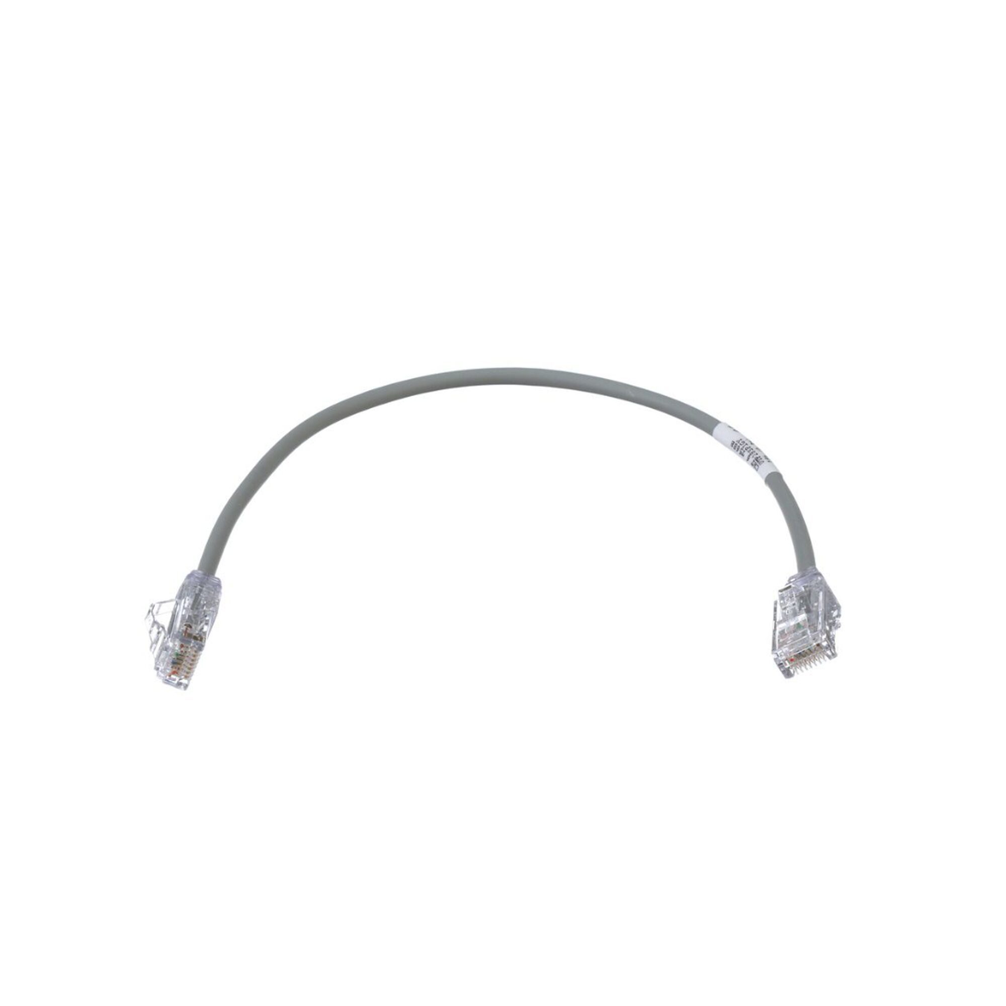 Cable de Parcheo TX6, UTP Cat6, Diámetro Reducido (28AWG), Color Gris, 1ft UTP28SP1GY