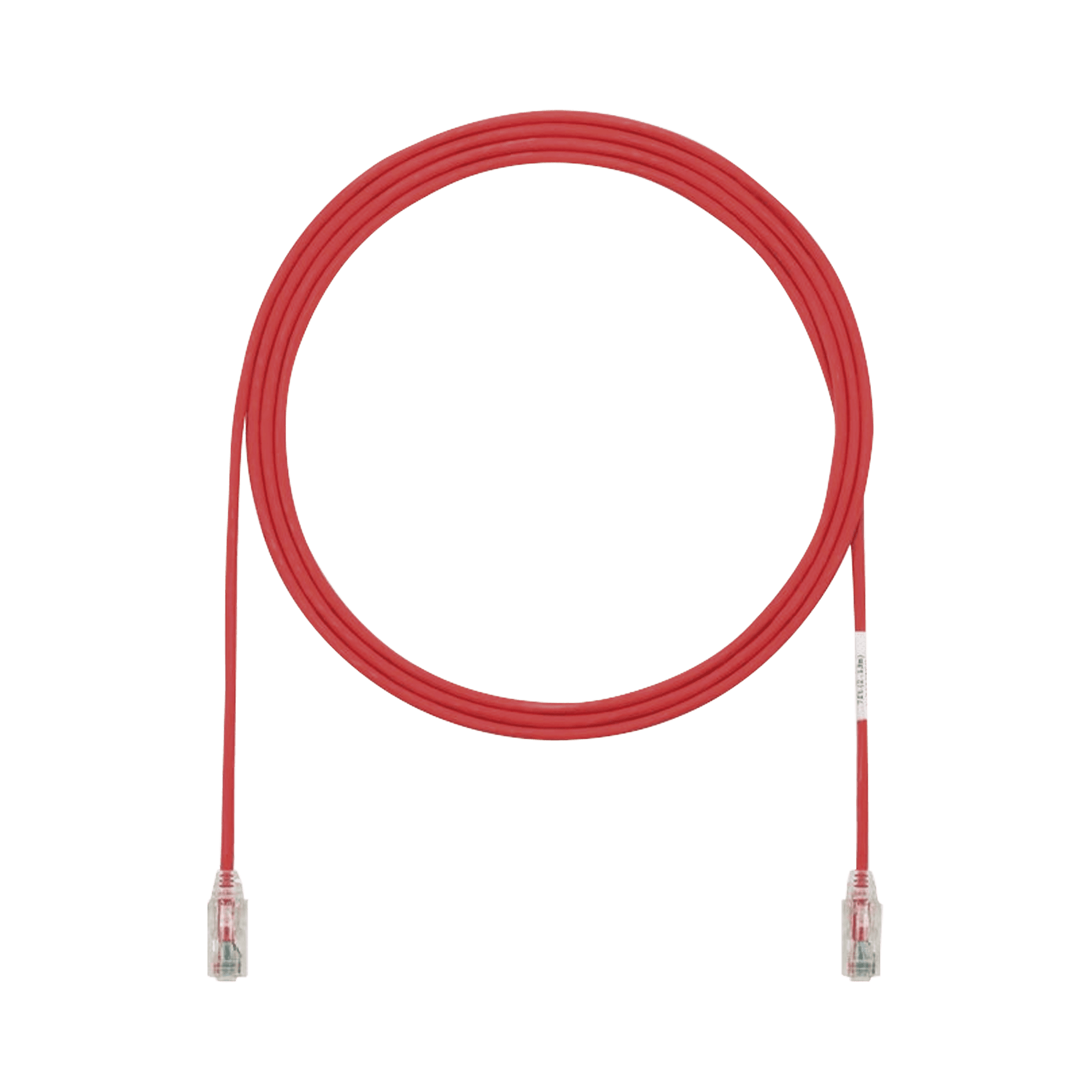 Cable de Parcheo TX6, UTP Cat6, Diámetro Reducido (28AWG), Color Rojo, 3ft UTP28SP3RD