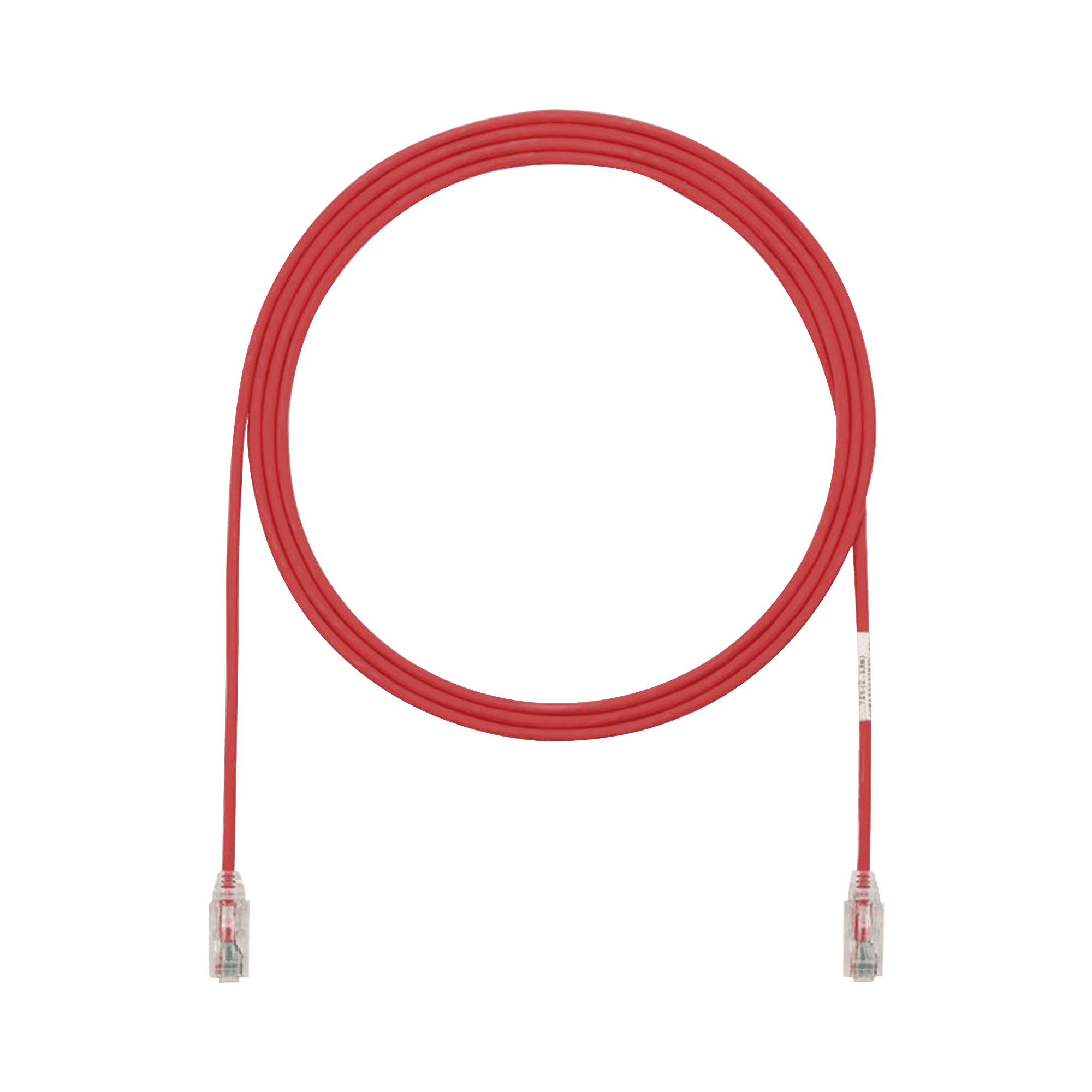 Cable de Parcheo TX6, UTP Cat6, Diámetro Reducido (28AWG), Color Rojo, 7ft UTP28SP7RD