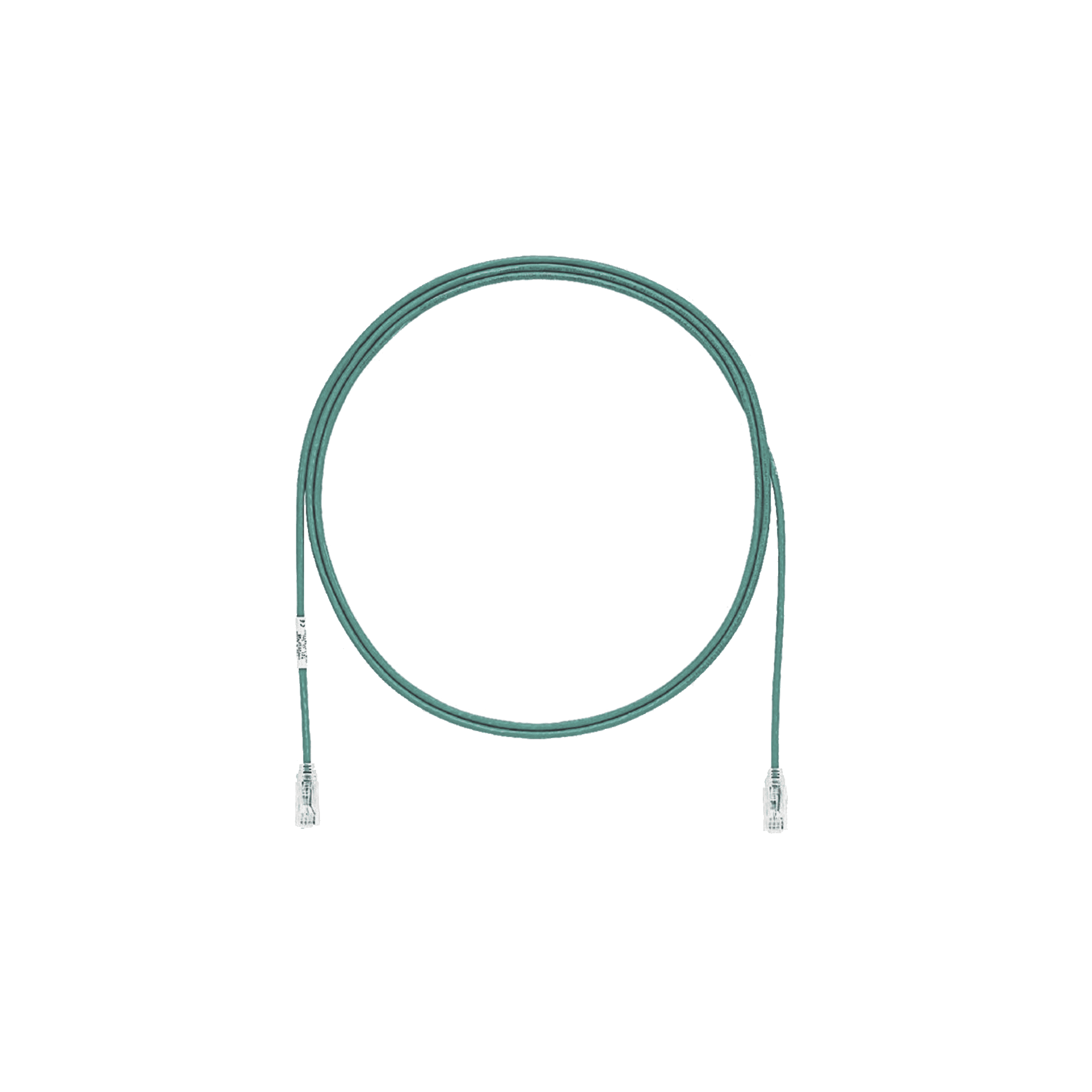 Cable de Parcheo TX6, UTP Cat6, Diámetro Reducido (28AWG), Color Verde, 3ft UTP28SP3GR