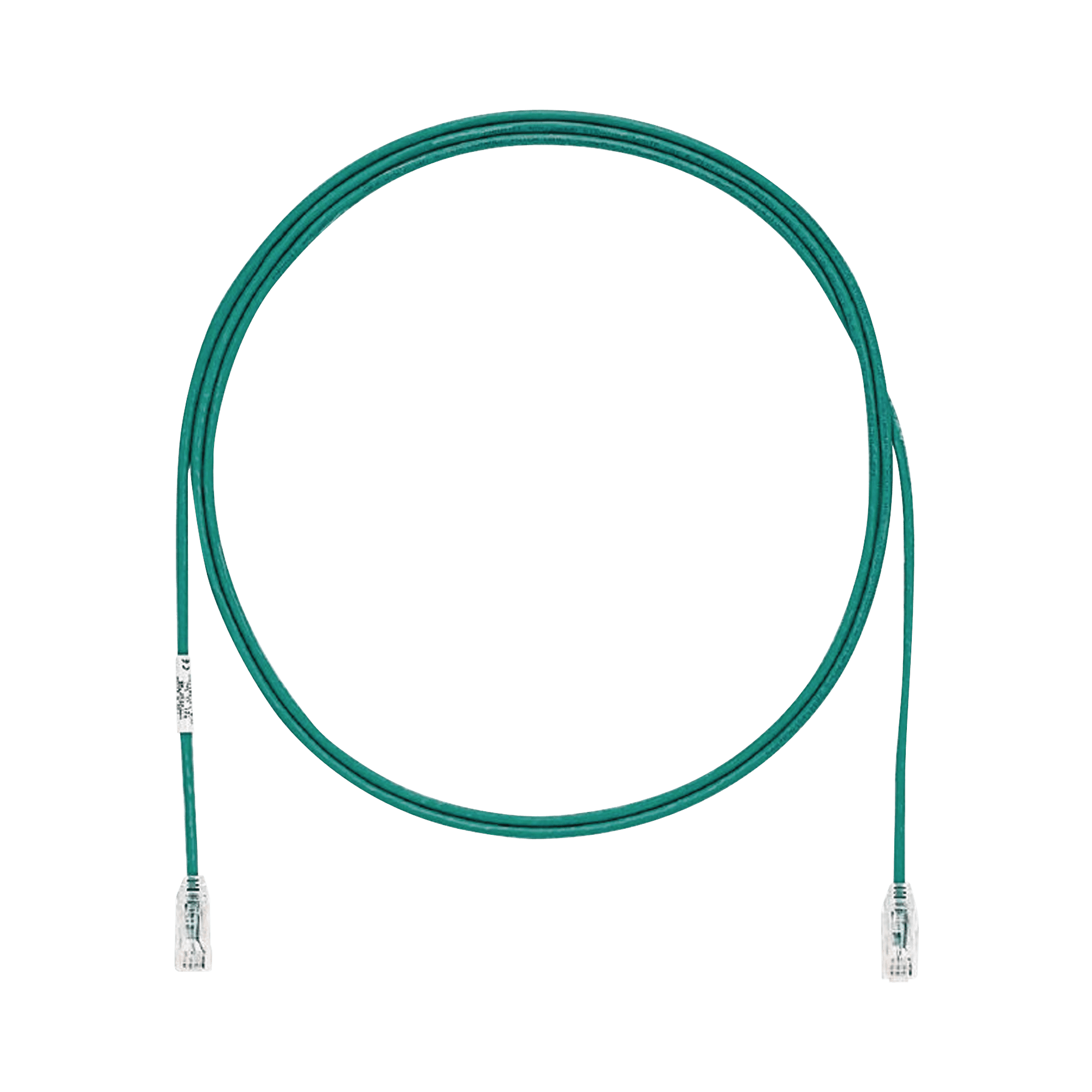 Cable de Parcheo TX6, UTP Cat6, Diámetro Reducido (28AWG), Color Verde, 5ft UTP28SP5GR