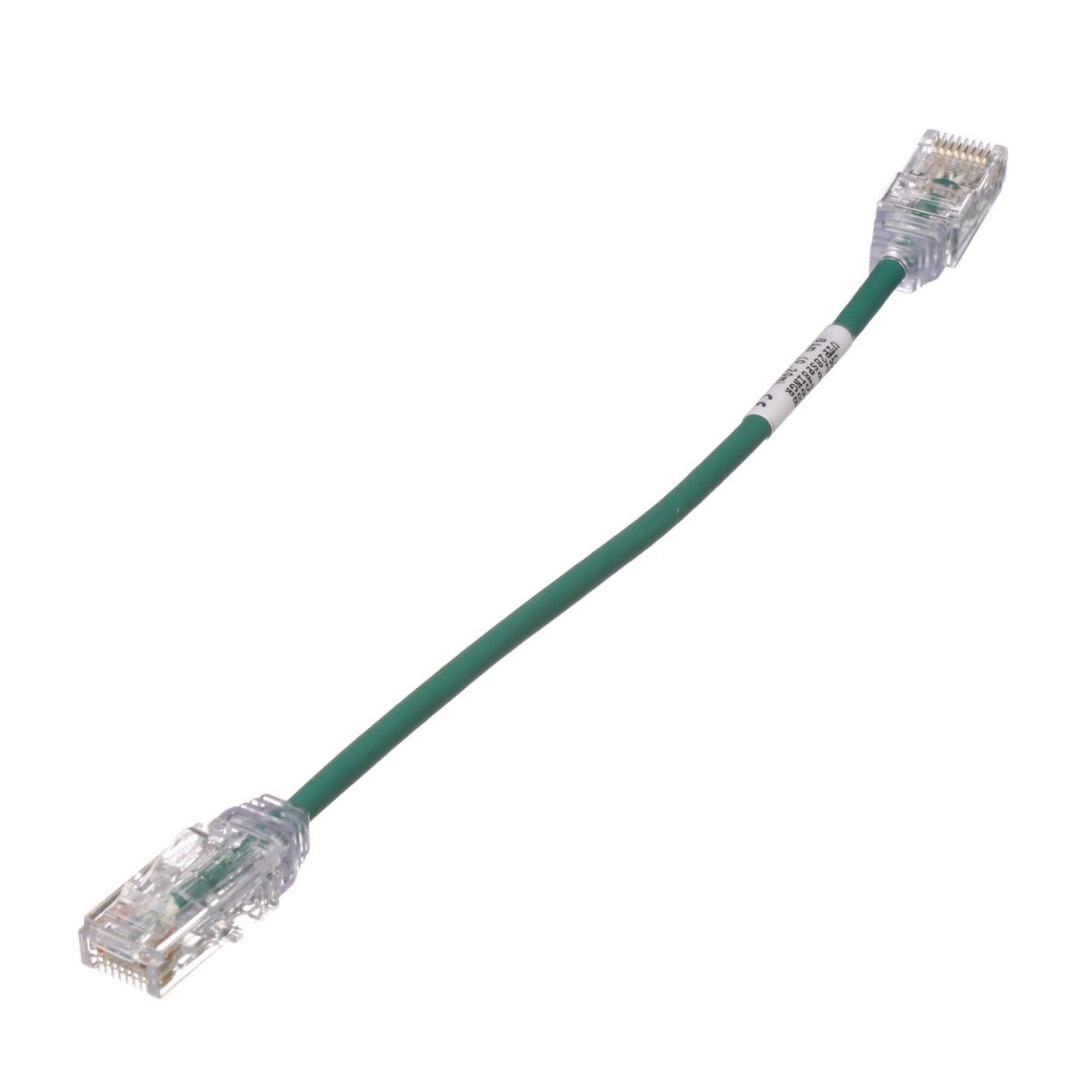 Cable de Parcheo TX6, UTP Cat6, Diámetro Reducido (28AWG), Color Verde, 8in (20.2cm) UTP28SP8INGR