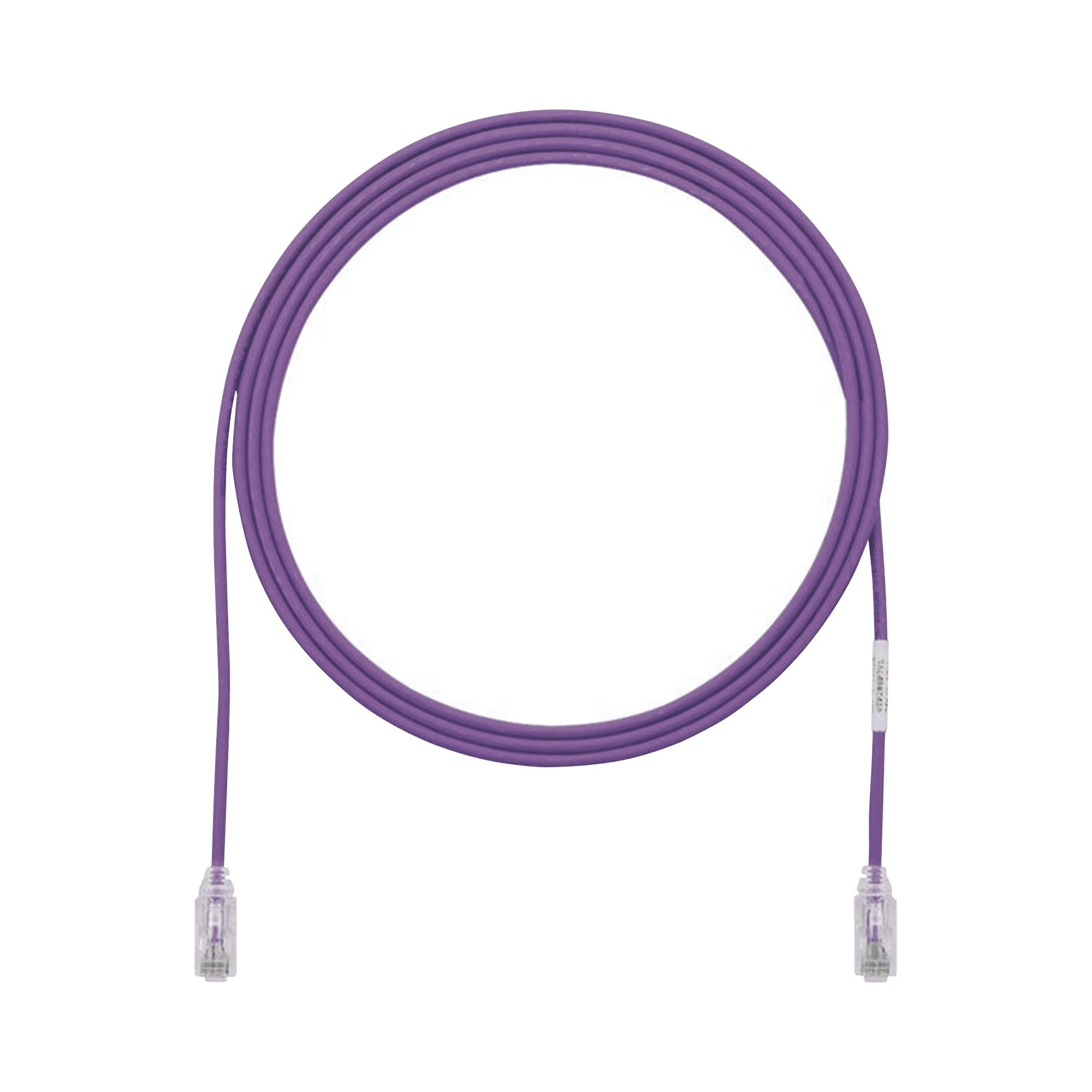 Cable de Parcheo TX6, UTP Cat6, Diámetro Reducido (28AWG), Color Violeta, 5ft UTP28SP5VL