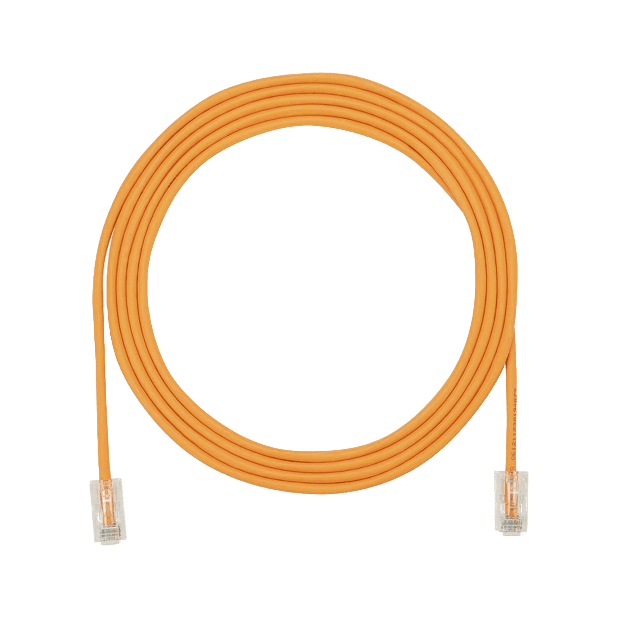 Cable de Parcheo UTP Cat6A, CM/LSZH, Diámetro Reducido (28AWG), Color Naranja, 5ft UTP28X5OR