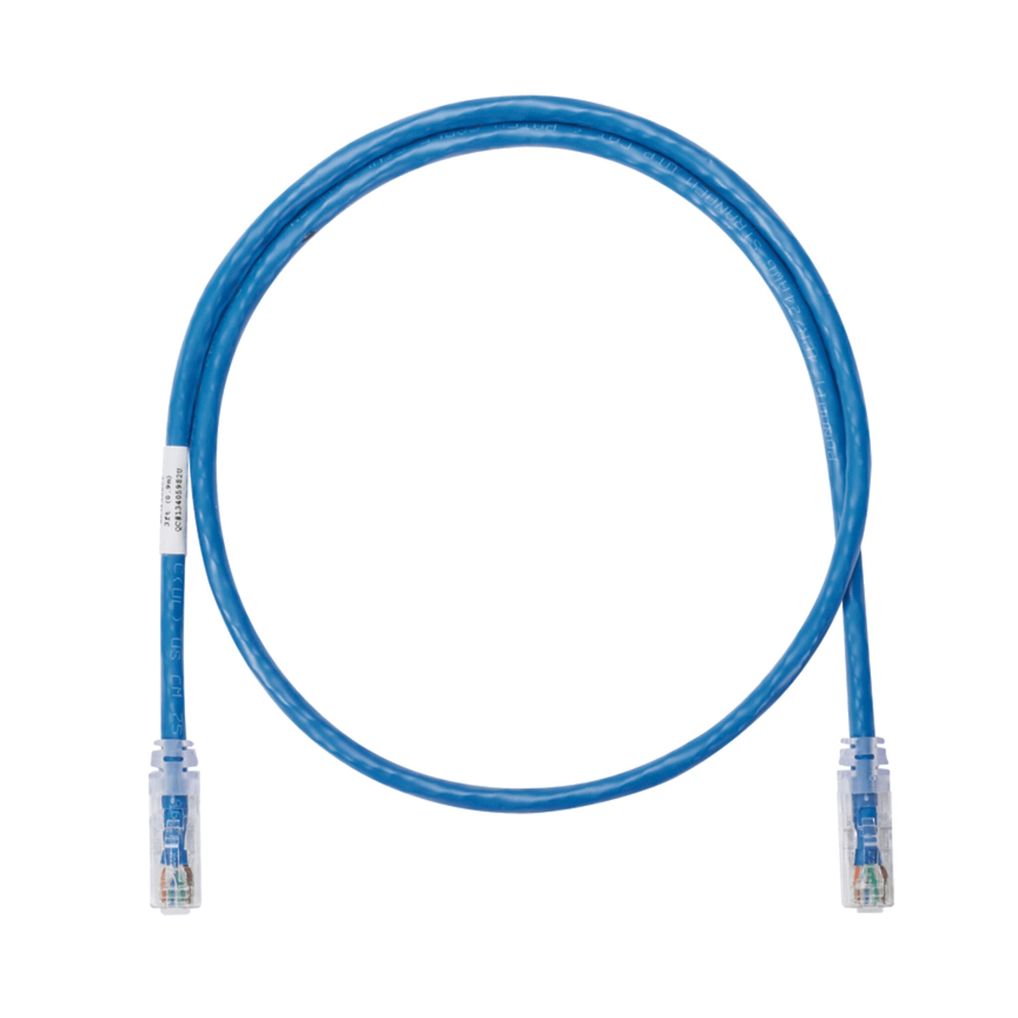 Cable de parcheo UTP Categoría 6, con plug modular en cada extremo - 25 ft. - Azul NK6PC25BUY