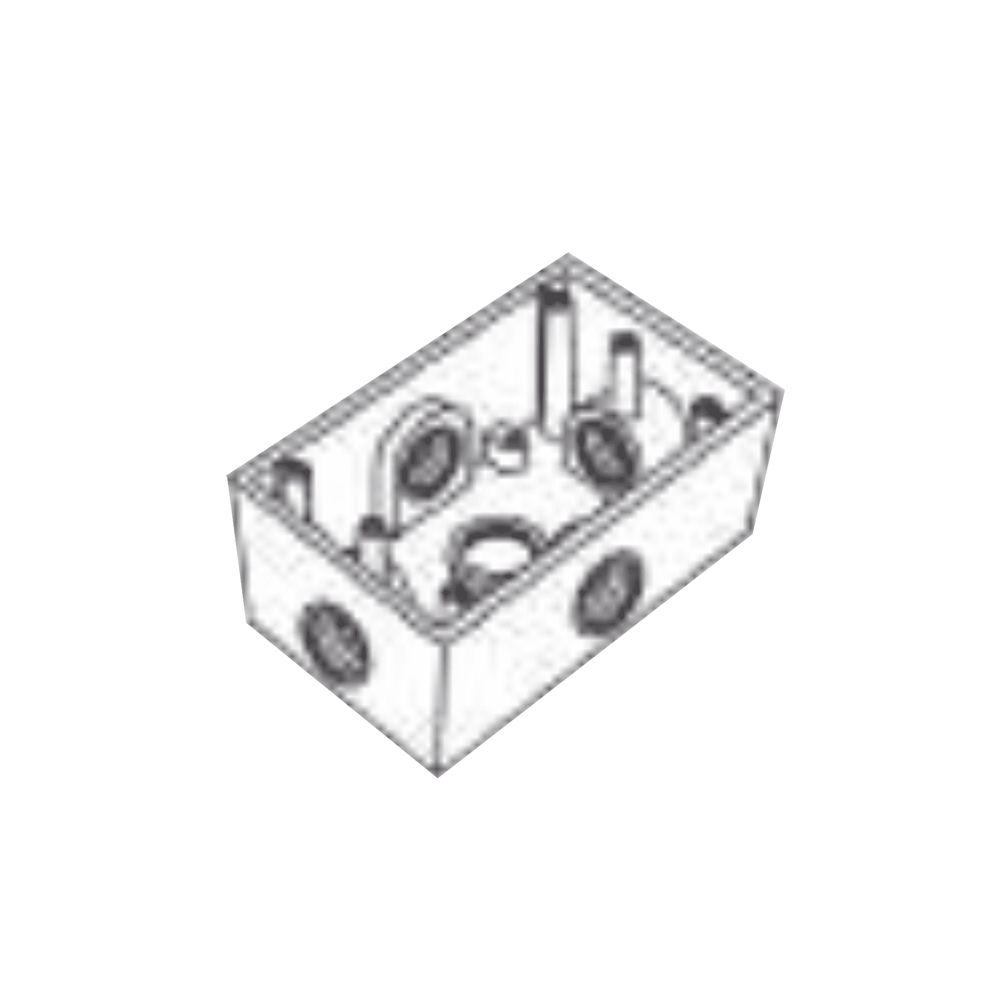 Caja Condulet FS de 3/4" (19.05 mm ) con cinco bocas a prueba de intemperie. RR-0286