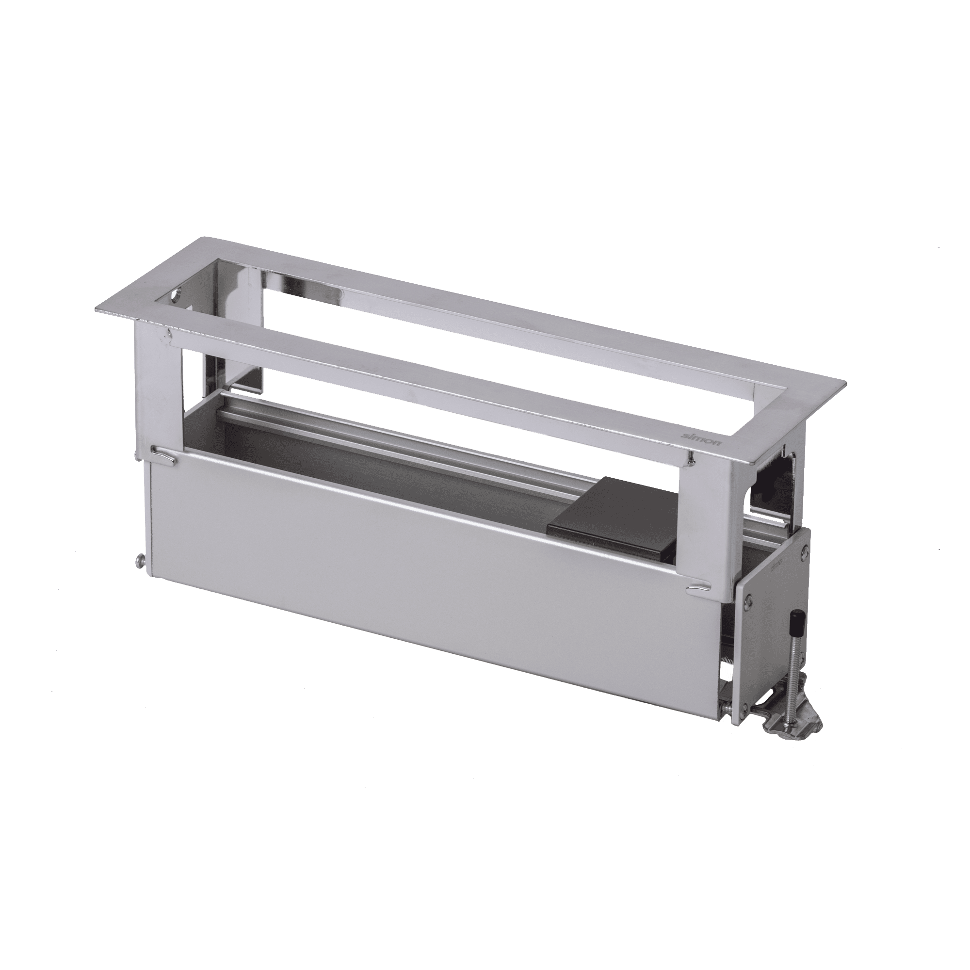 Caja Para Instalación en Escritorio para Voz, Datos o Contactos Eléctricos / Capacidad para 4 Módulos / Salida de Cables "Posterior" / Los Módulos se Adquieren Aparte / (KFC134/14CY) SM-CEP-4M