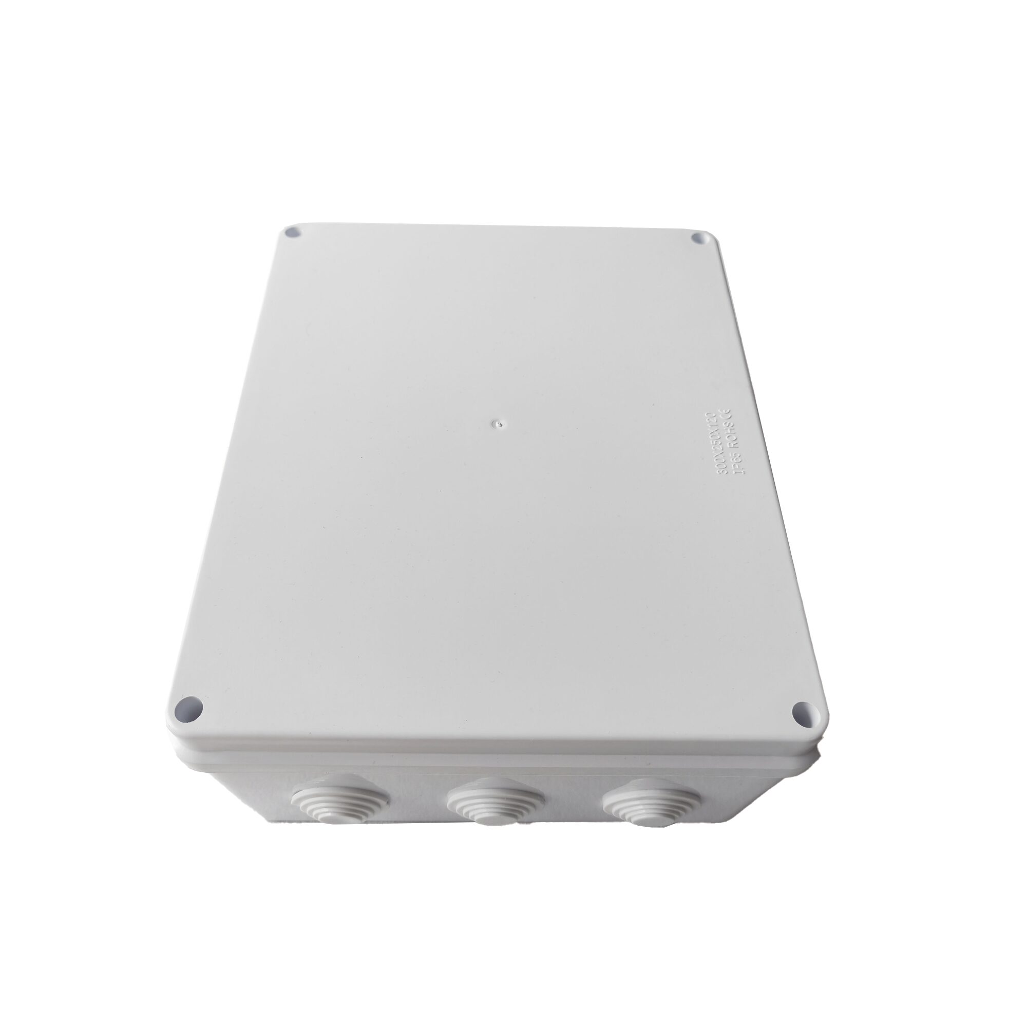 Caja de Conexiones Impermeable IP65, 12 Entradas, Dimensiones 300 x 250 x 120 mm, para Instalaciones Industriales, Comerciales y Residenciales, Incluye Tornillería para su Instalación LP-WBX-300